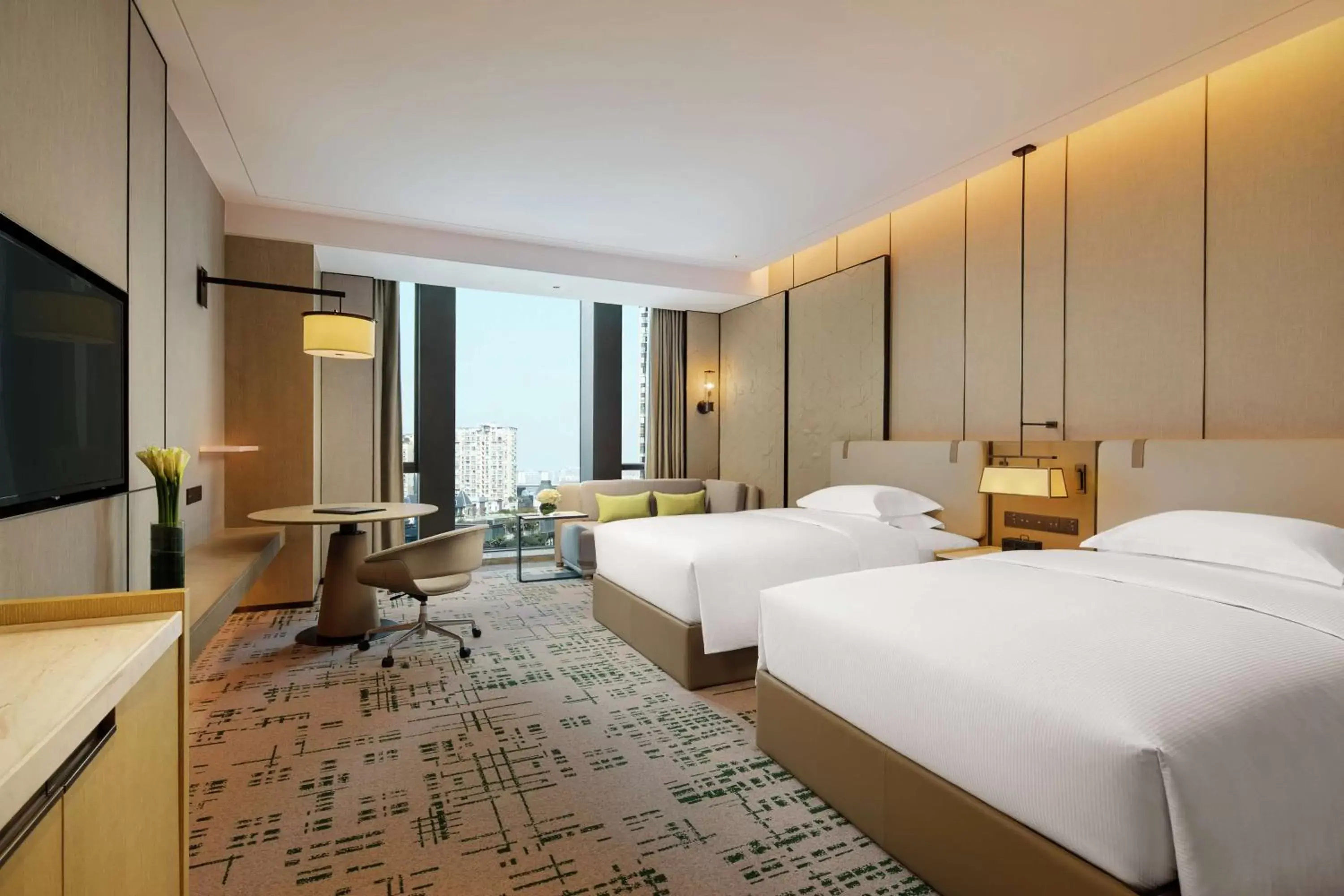 Bed in Hilton Chengdu Chenghua