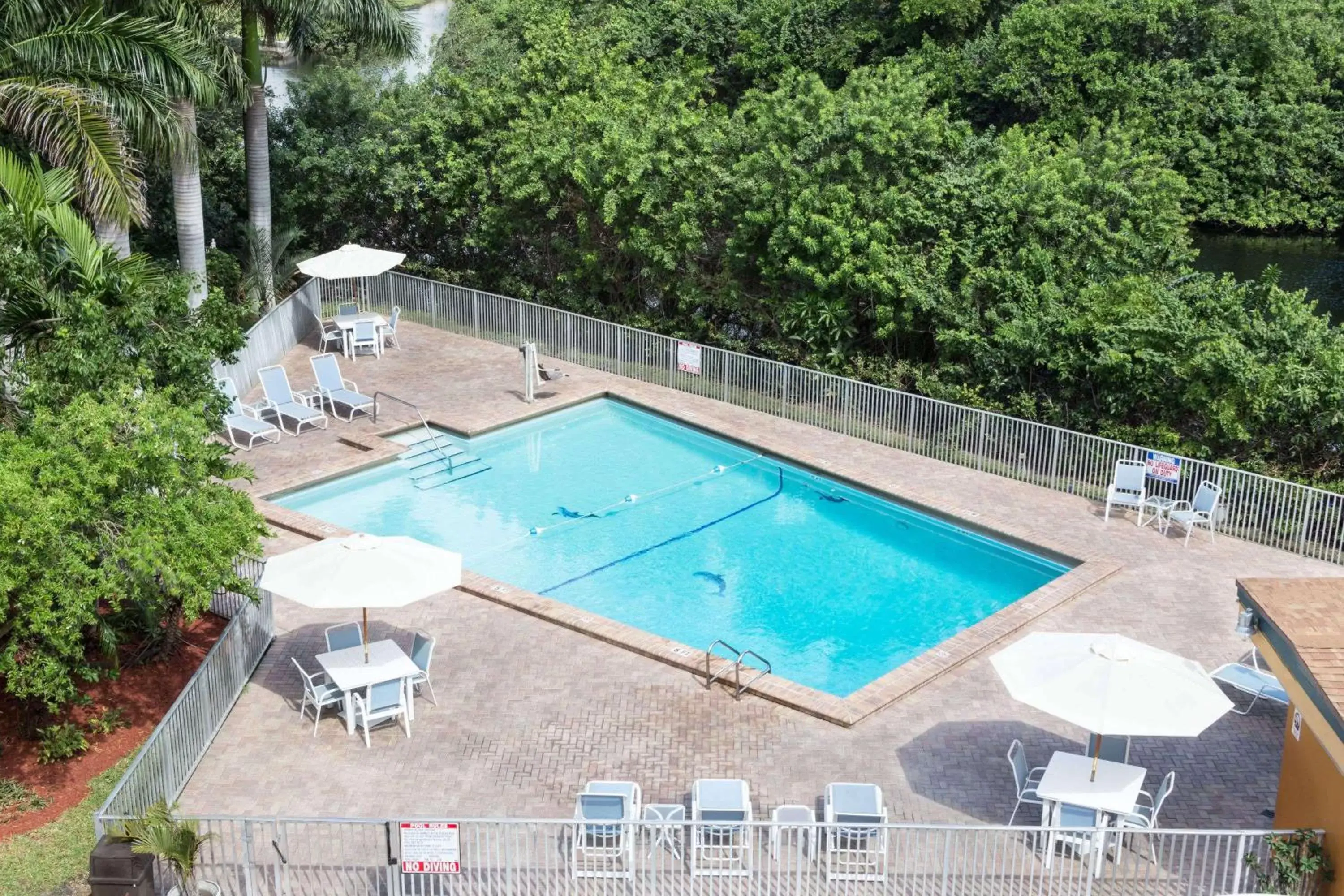 On site, Pool View in Days Inn by Wyndham Fort Lauderdale-Oakland Park Airport N