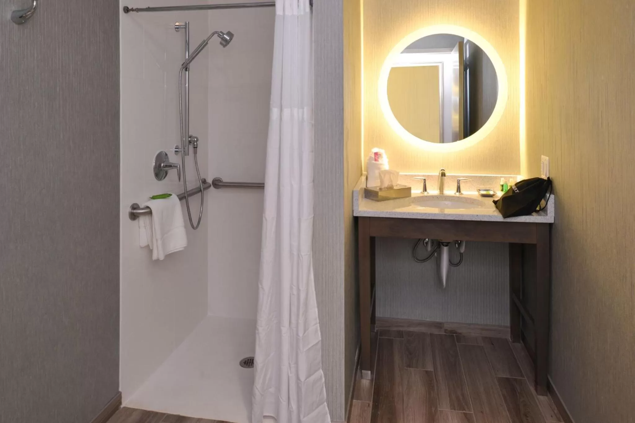 Shower in Anchored Inn at Hidden Harbor