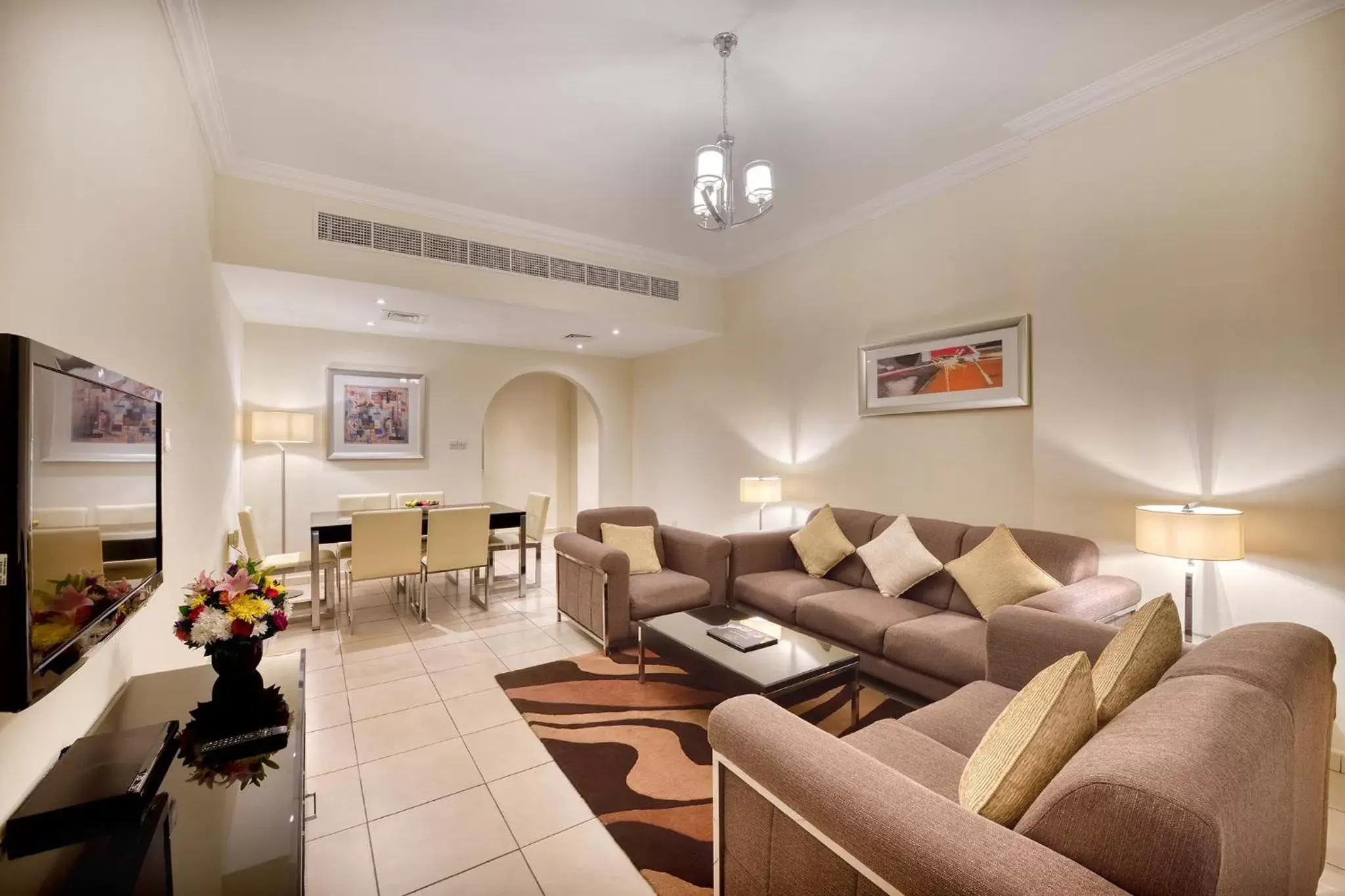 TV and multimedia, Seating Area in Pearl Marina Hotel Apartments