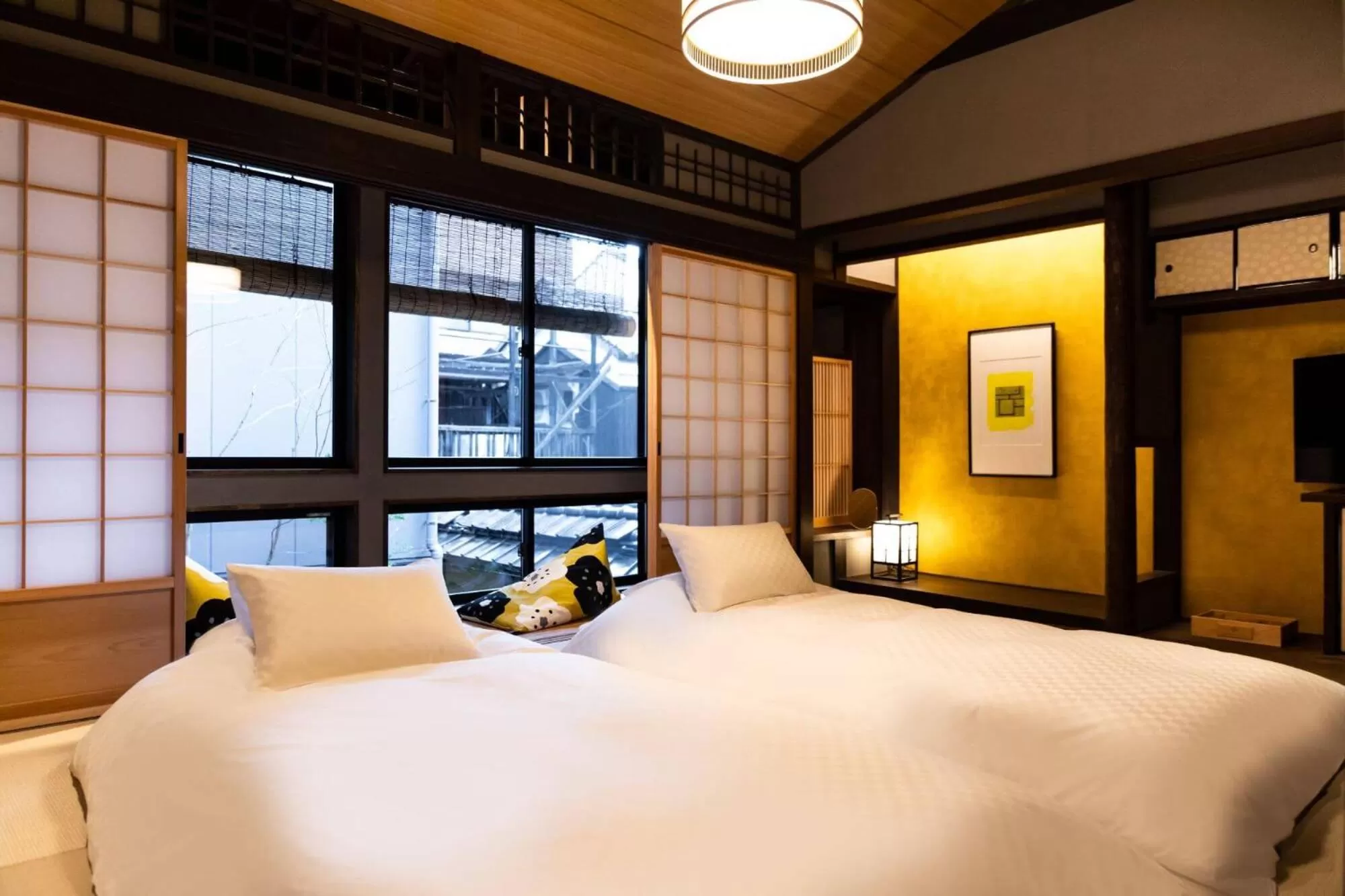 Bed in THE MACHIYA EBISUYA