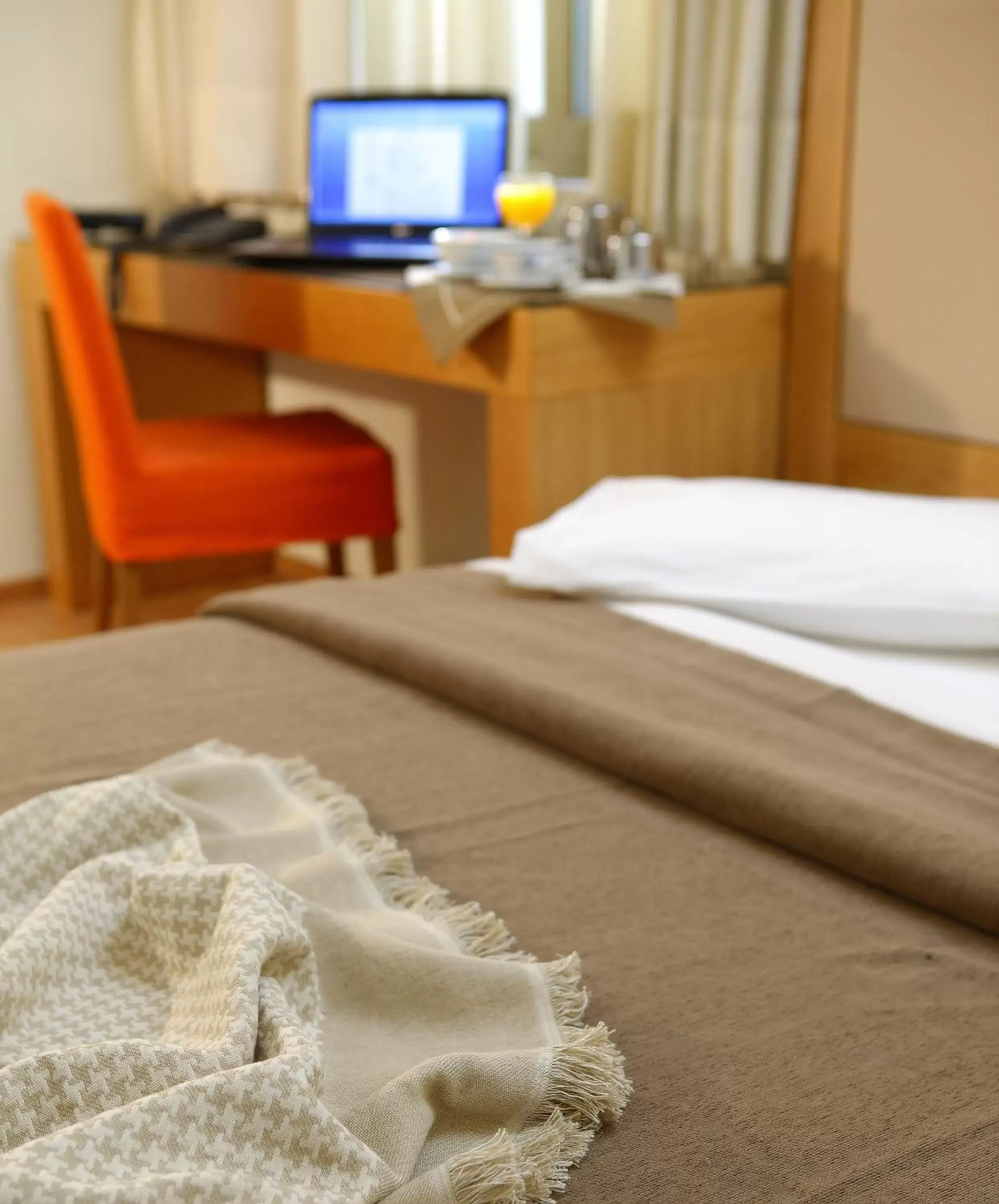 Decorative detail, Bed in Olympic Hotel