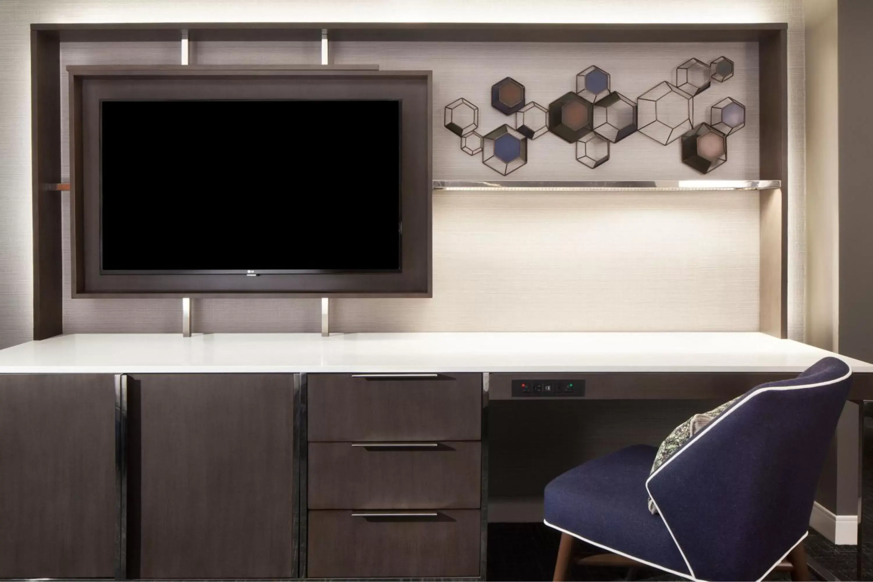 Photo of the whole room, TV/Entertainment Center in Fremont Marriott Silicon Valley