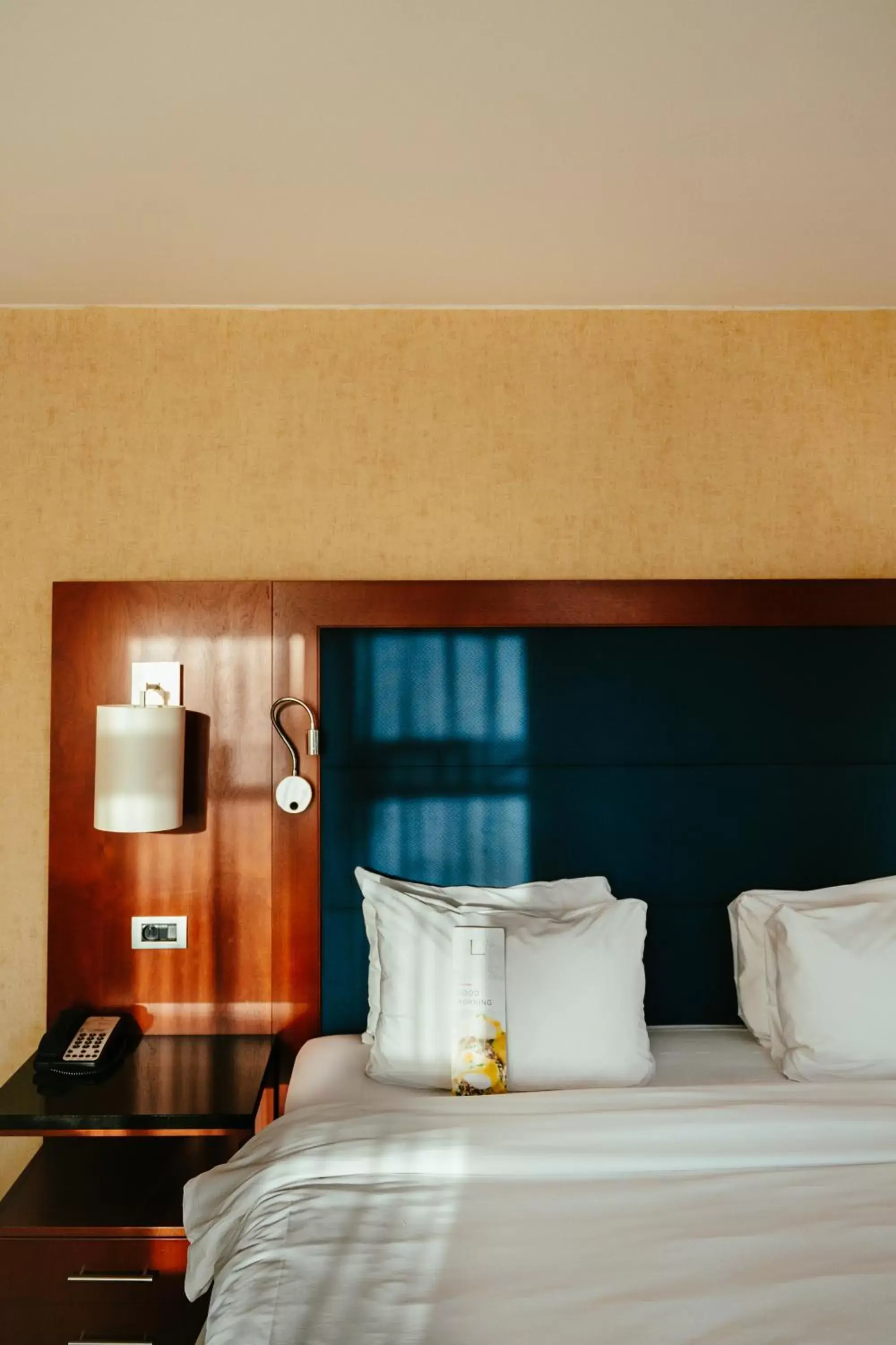 Bed in Ghent Marriott Hotel