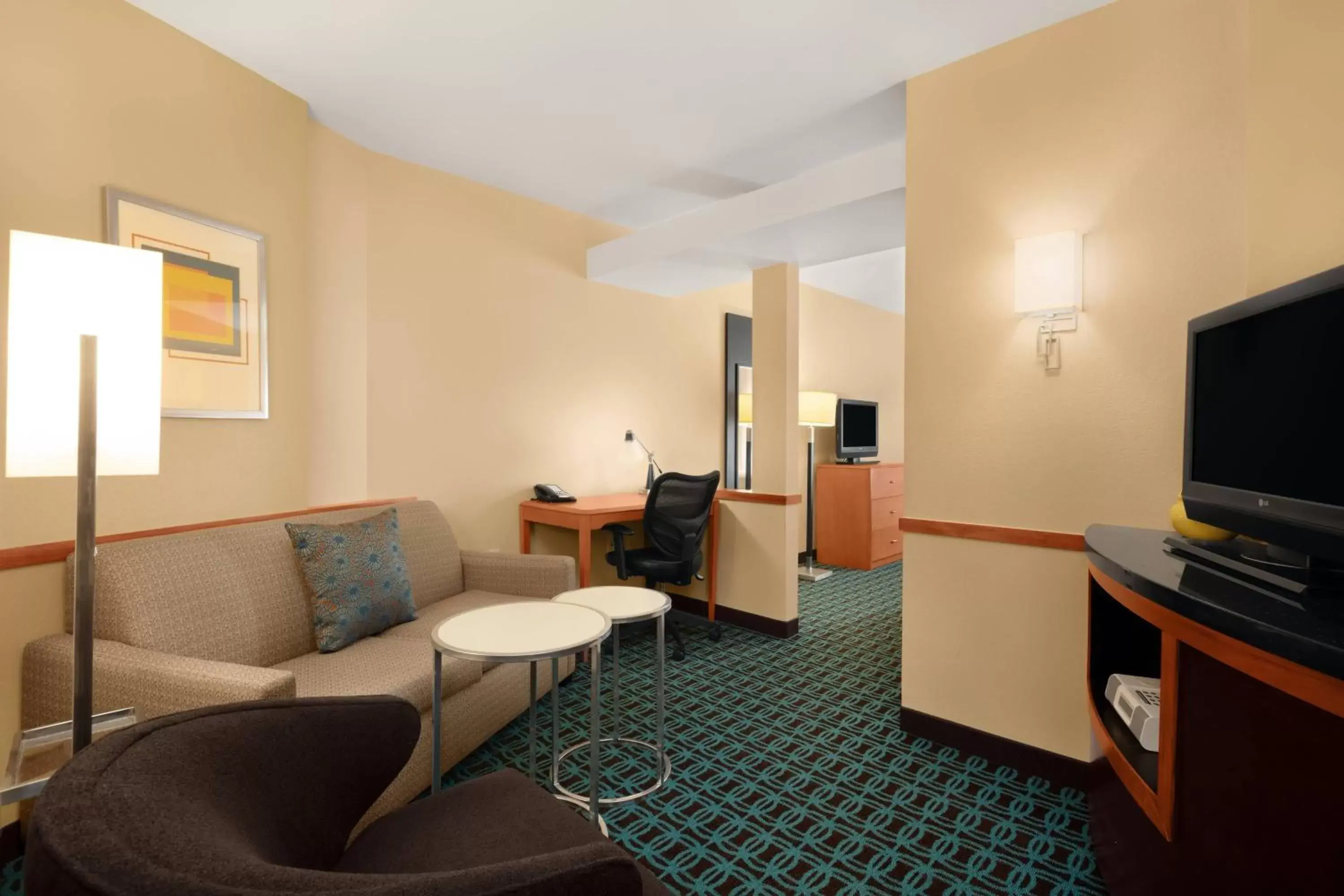 Living room, Seating Area in Fairfield Inn and Suites by Marriott Saint Augustine I-95