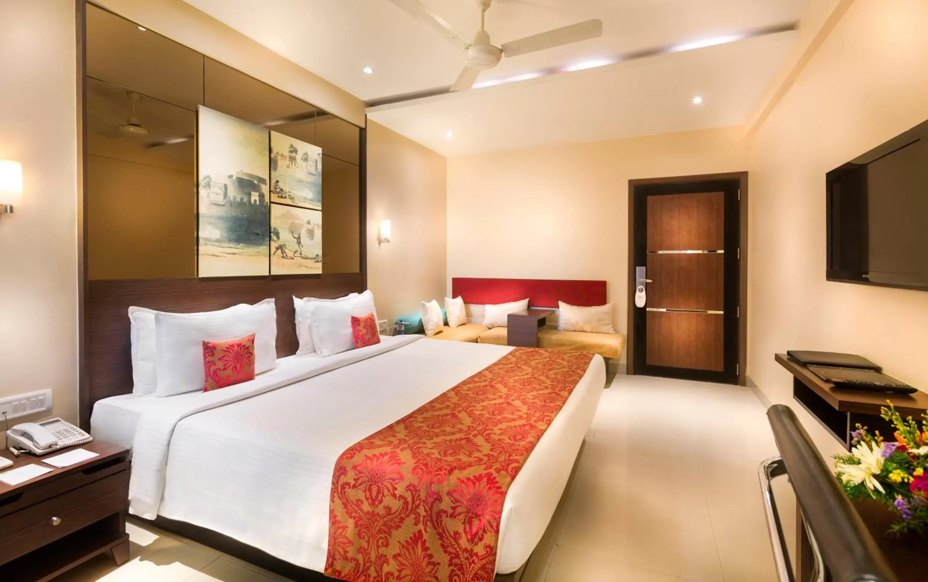 Photo of the whole room, Bed in Regency Sameera Vellore by GRT Hotels