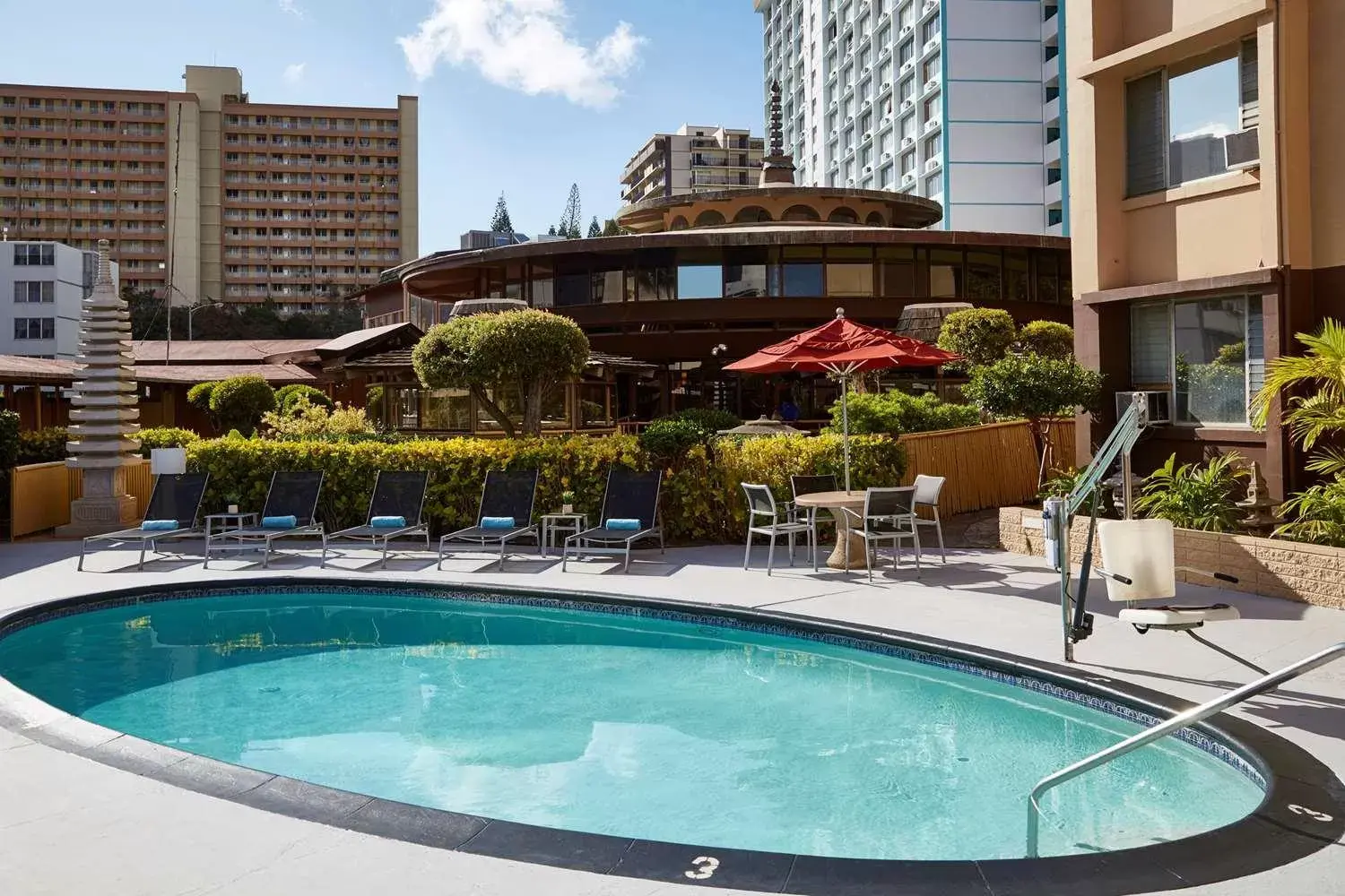 Swimming Pool in Pagoda Hotel