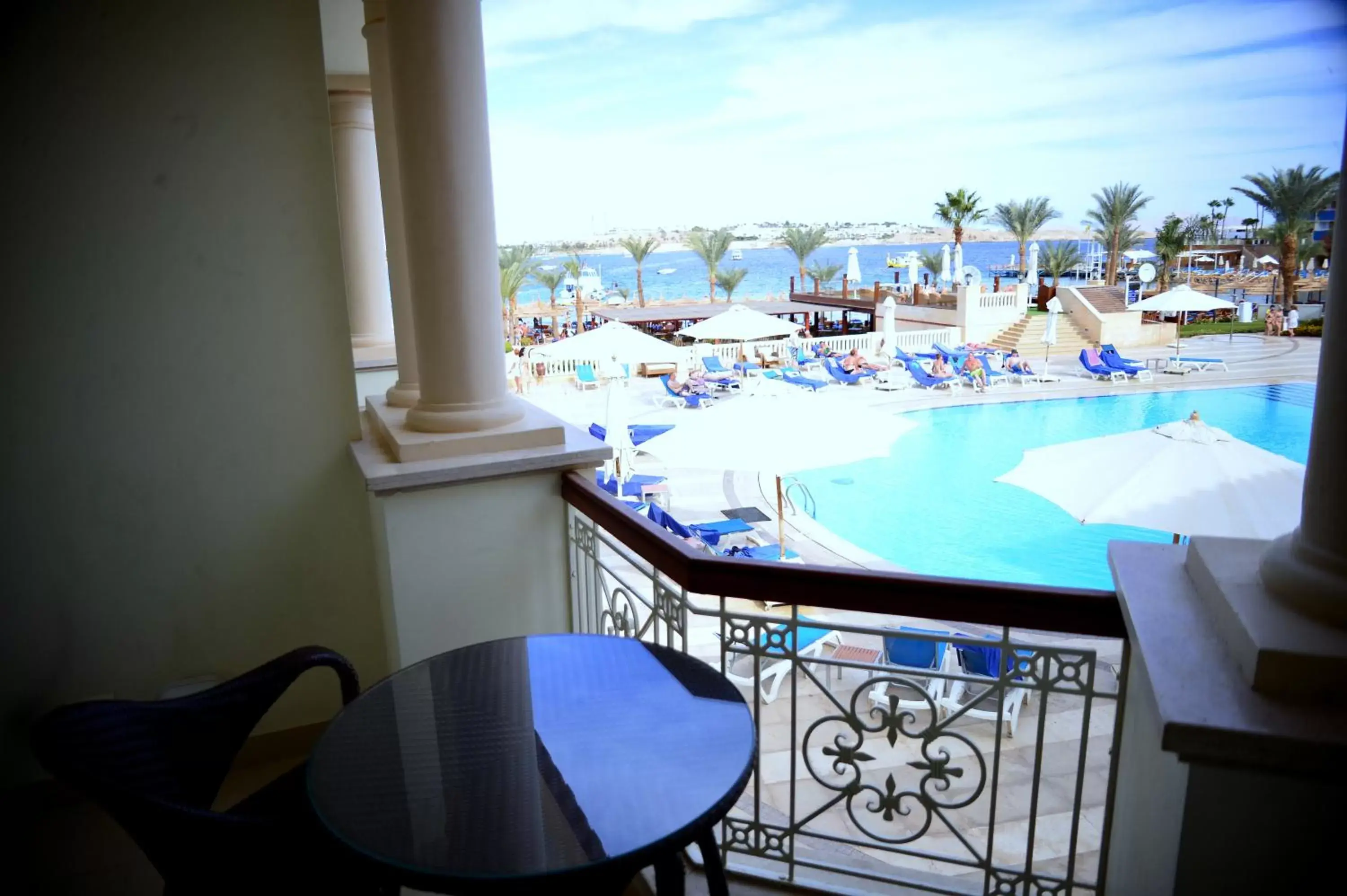 Balcony/Terrace, Pool View in Marina Sharm Hotel