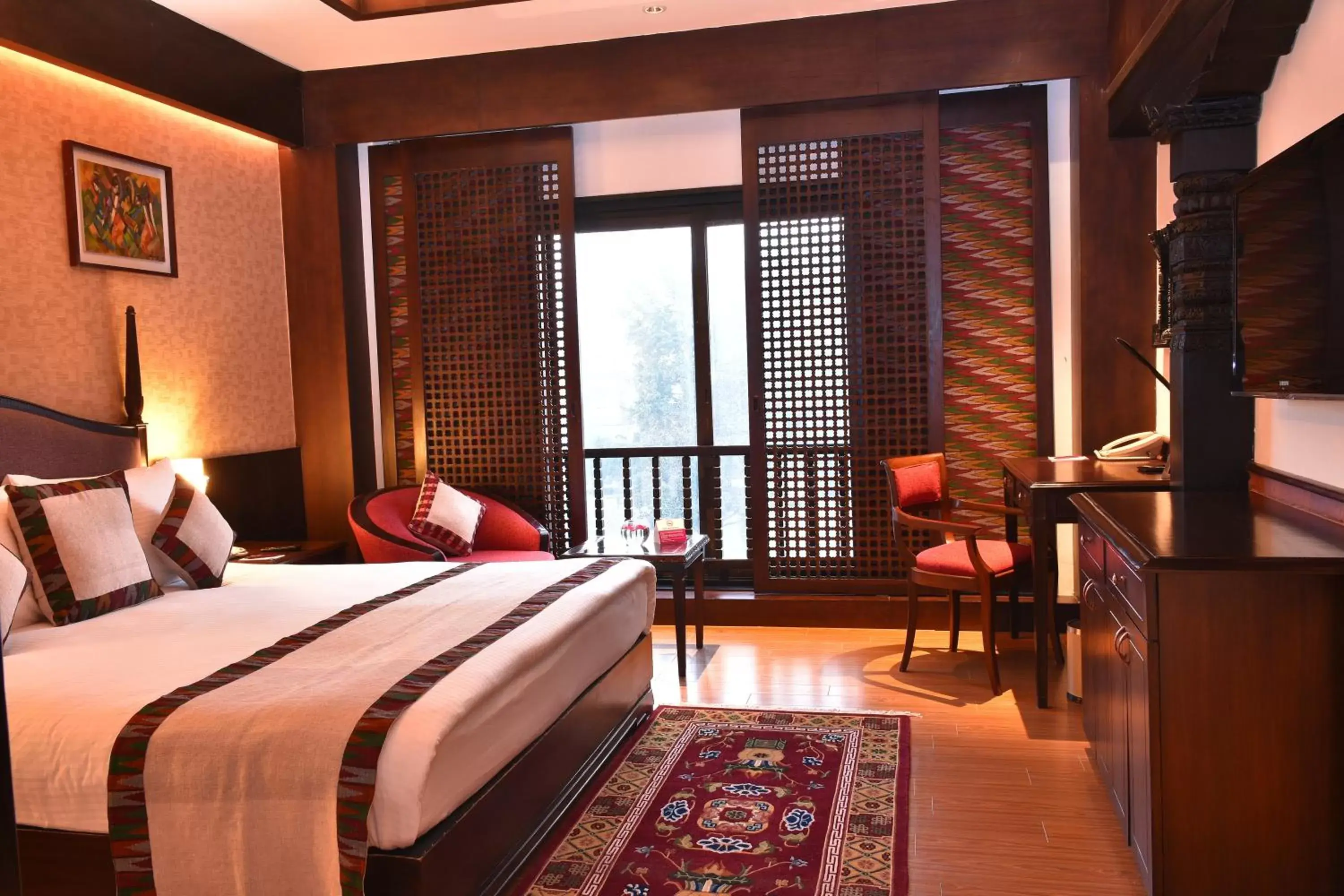 Photo of the whole room, Bed in The Soaltee Kathmandu