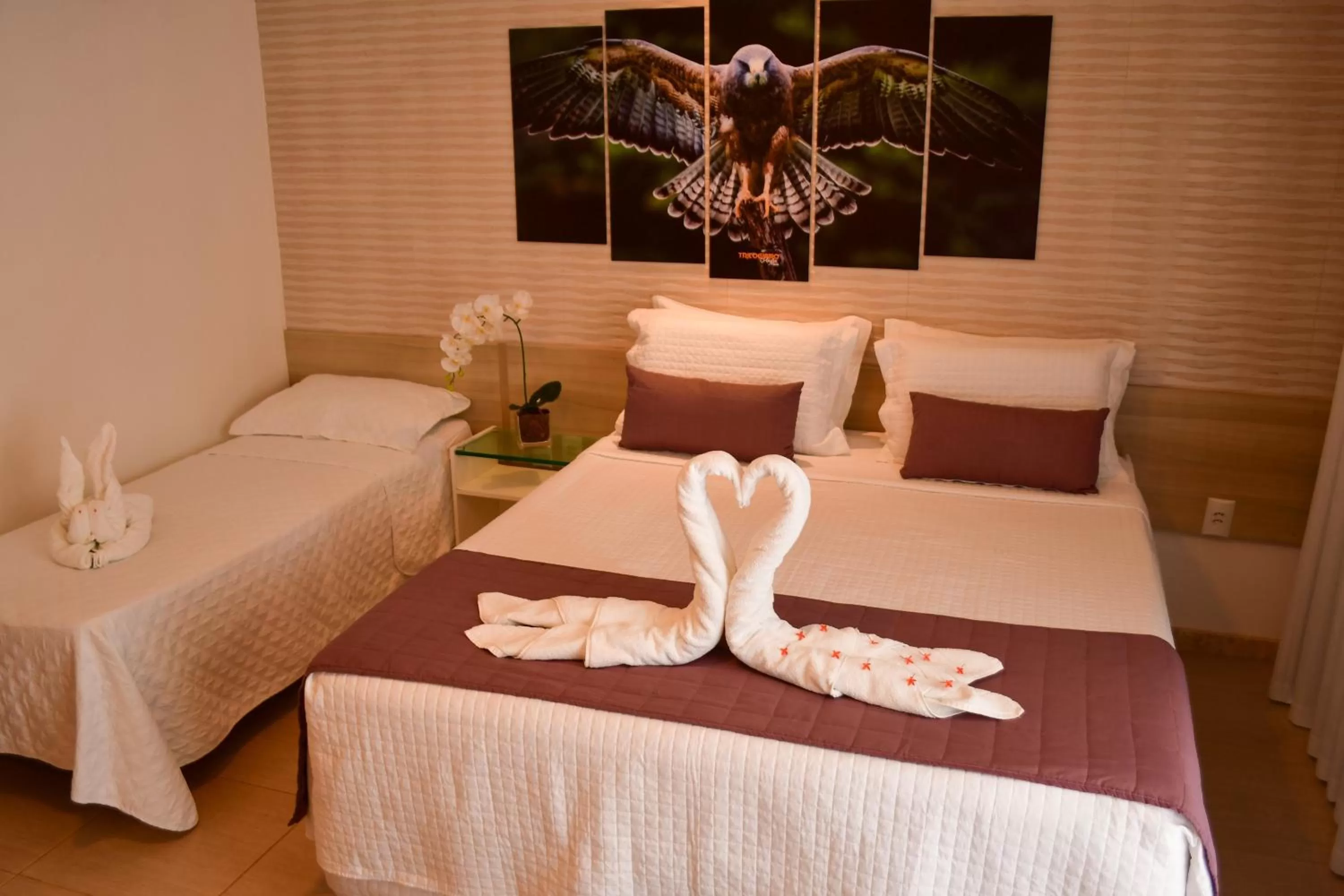 Bed in Pousada Sol e Mar