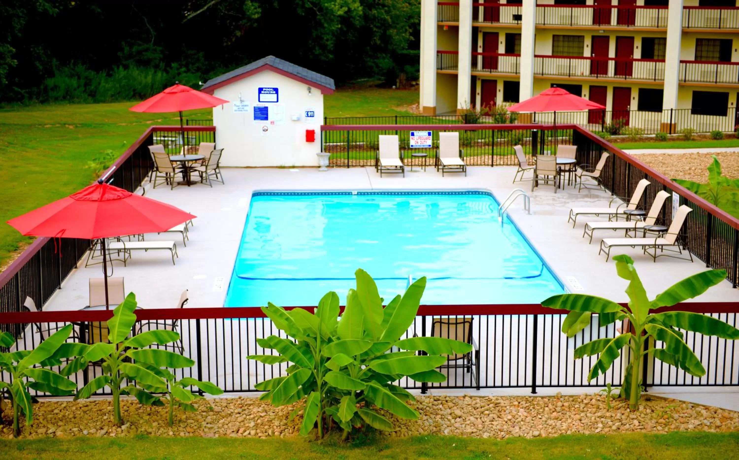 Swimming pool in Red Roof Inn & Suites Commerce - Athens