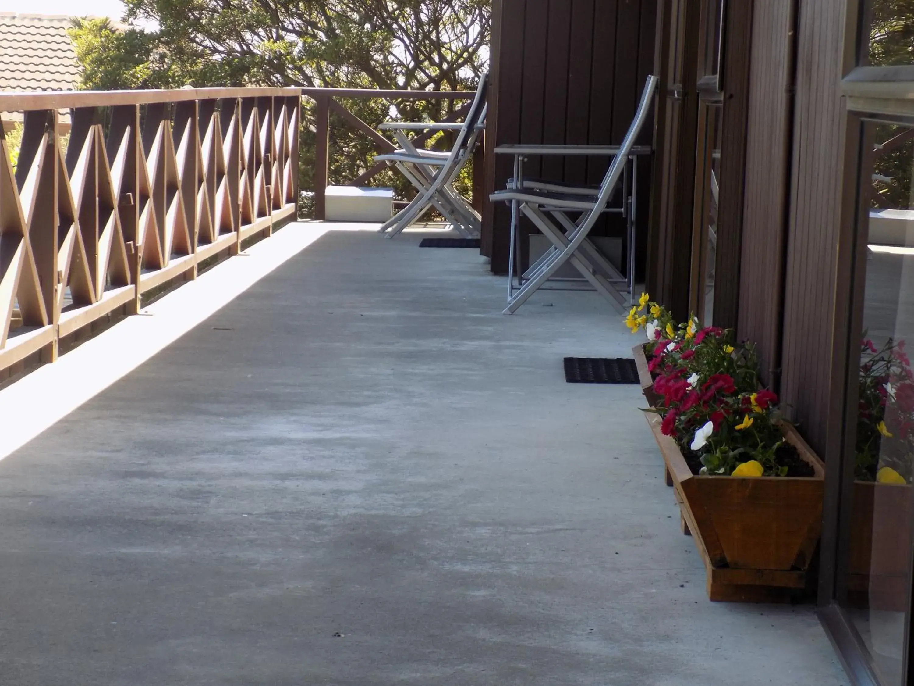 Patio in Garden City Motel