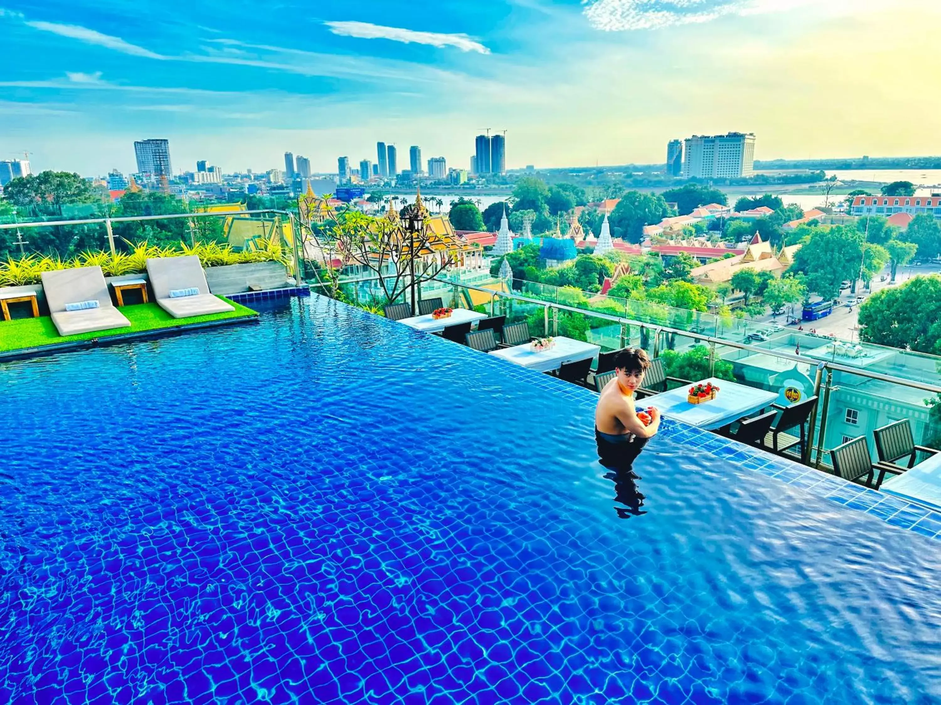 Natural landscape, Swimming Pool in Le Botum Hotel