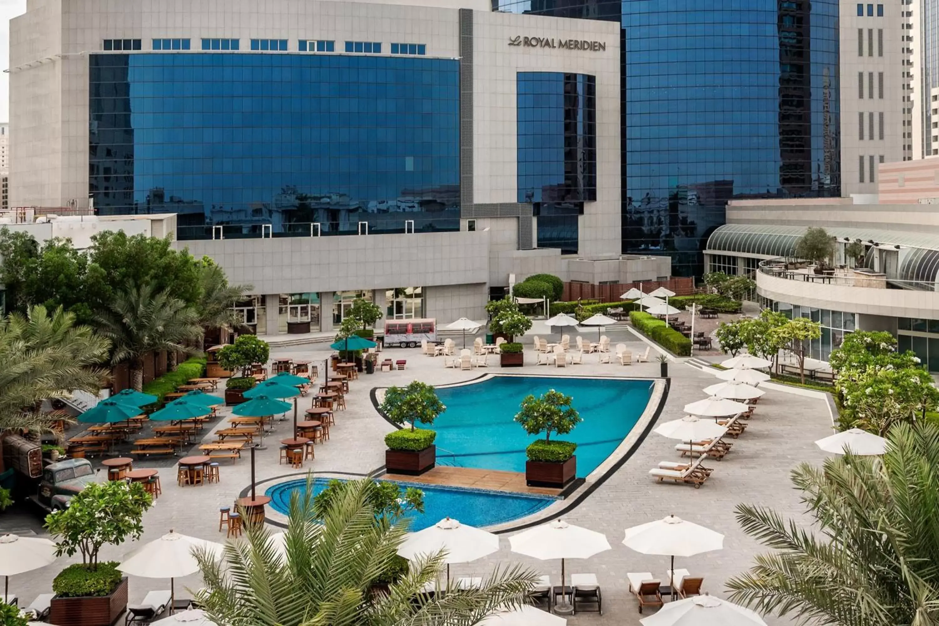 Property building, Pool View in Le Royal Meridien Abu Dhabi