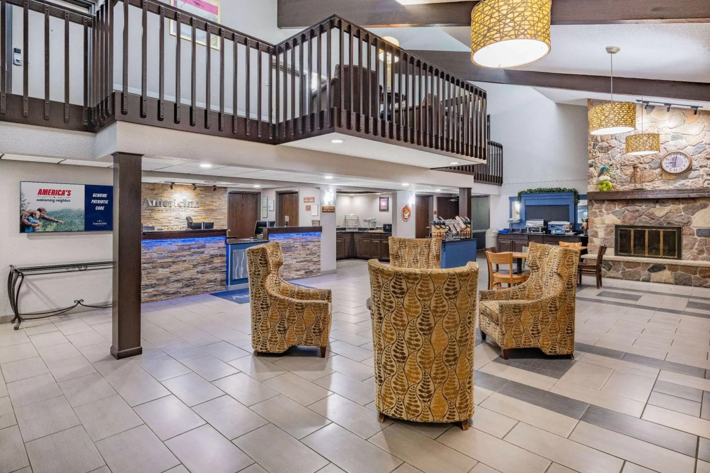 Lobby or reception in AmericInn by Wyndham Plover Stevens Point