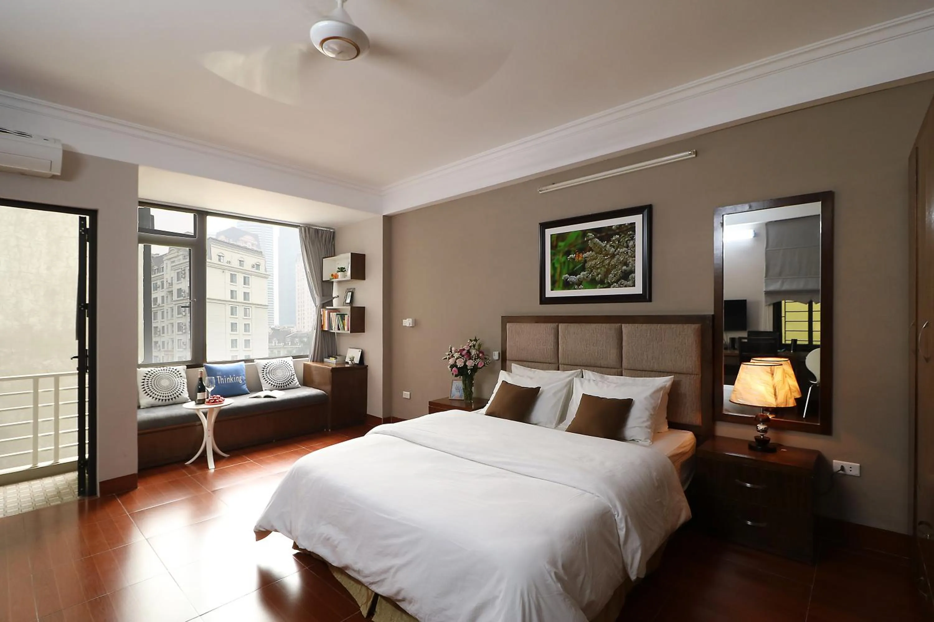 Balcony/Terrace, Bed in ISTAY Hotel Apartment 1