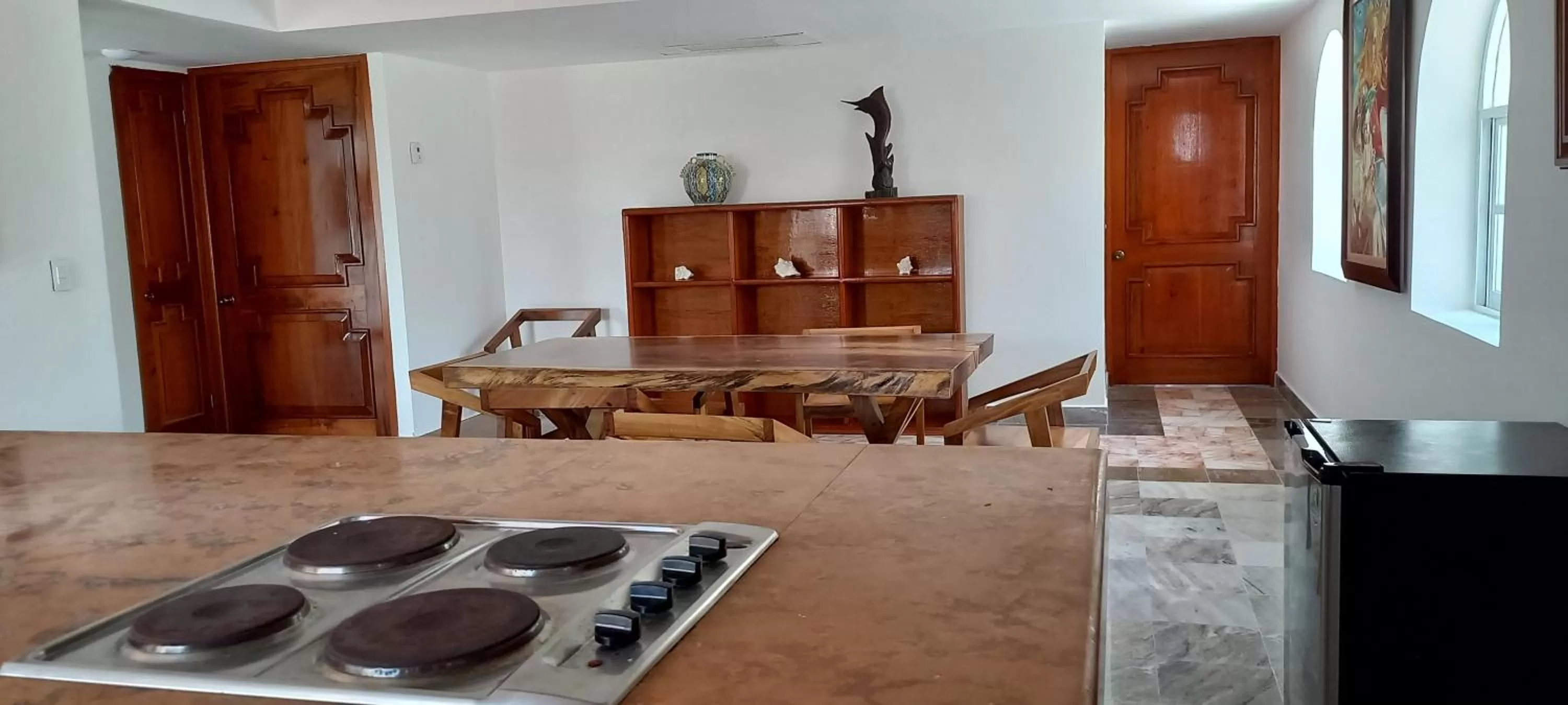 Kitchen or kitchenette in Hotel & Museo Casa Turquesa