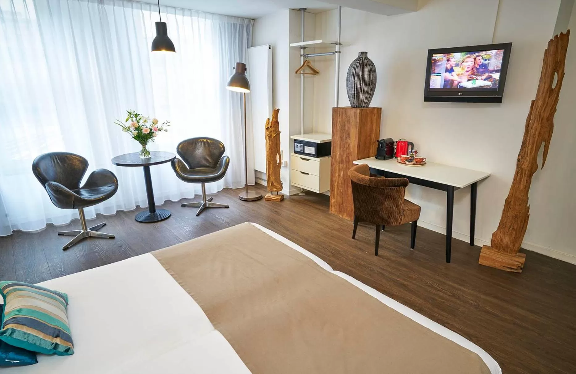 Bed in Saillant Hotel Maastricht City Centre - Auping Hotel Partner