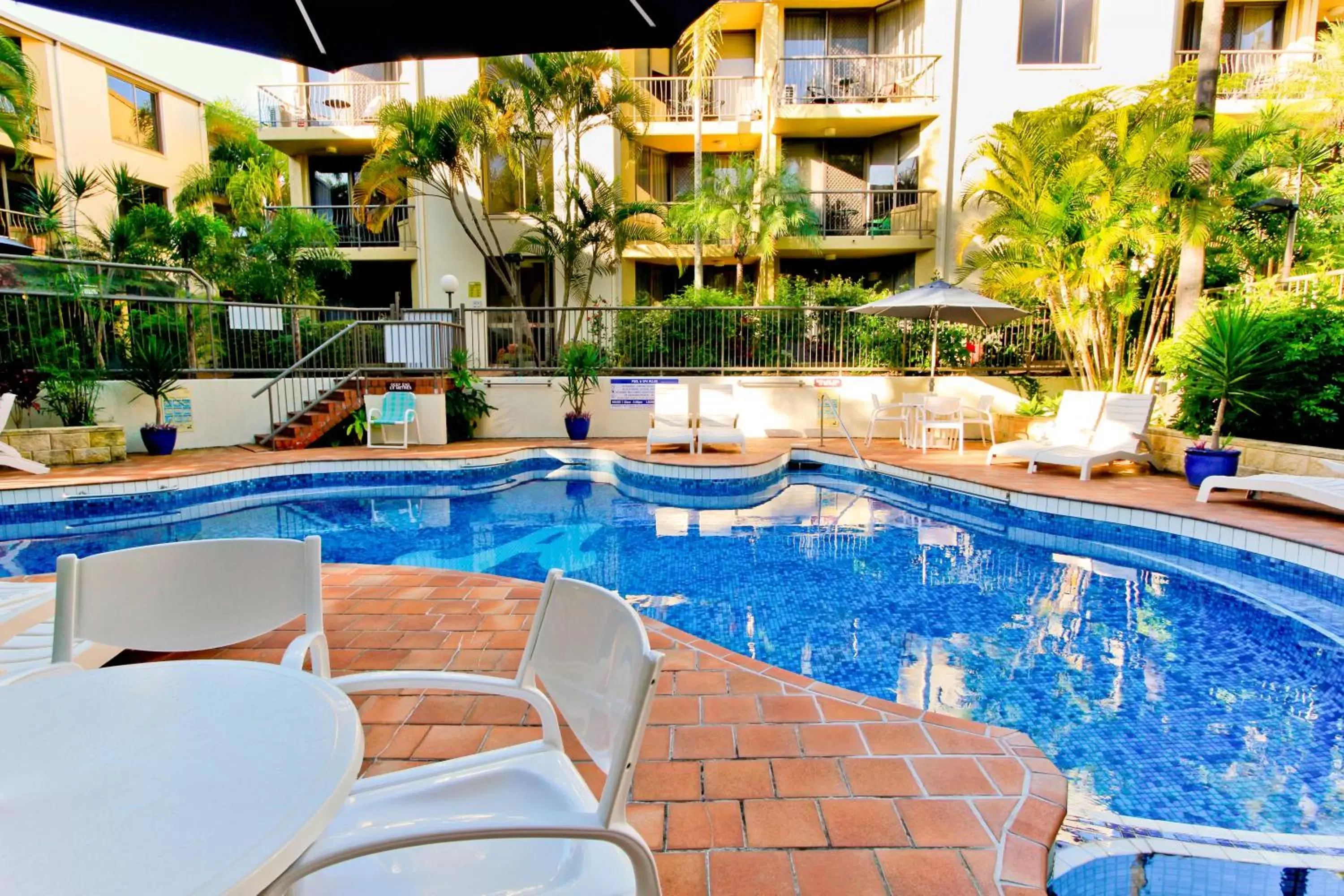 Pool view in Aussie Resort Pool view in Aussie Resort