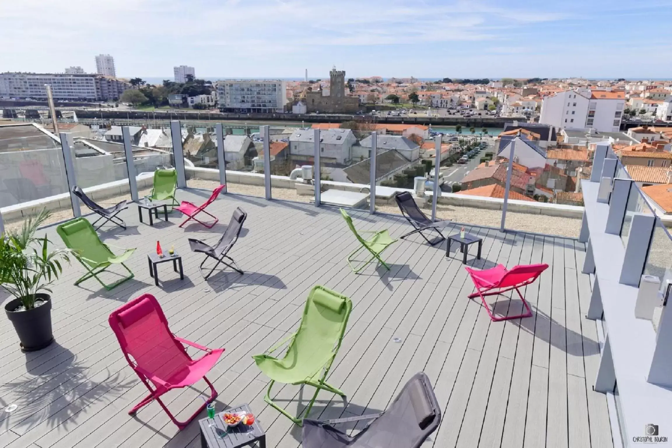 Patio in Kyriad Prestige Les Sables d'Olonne - Plage - Centre des Congrès