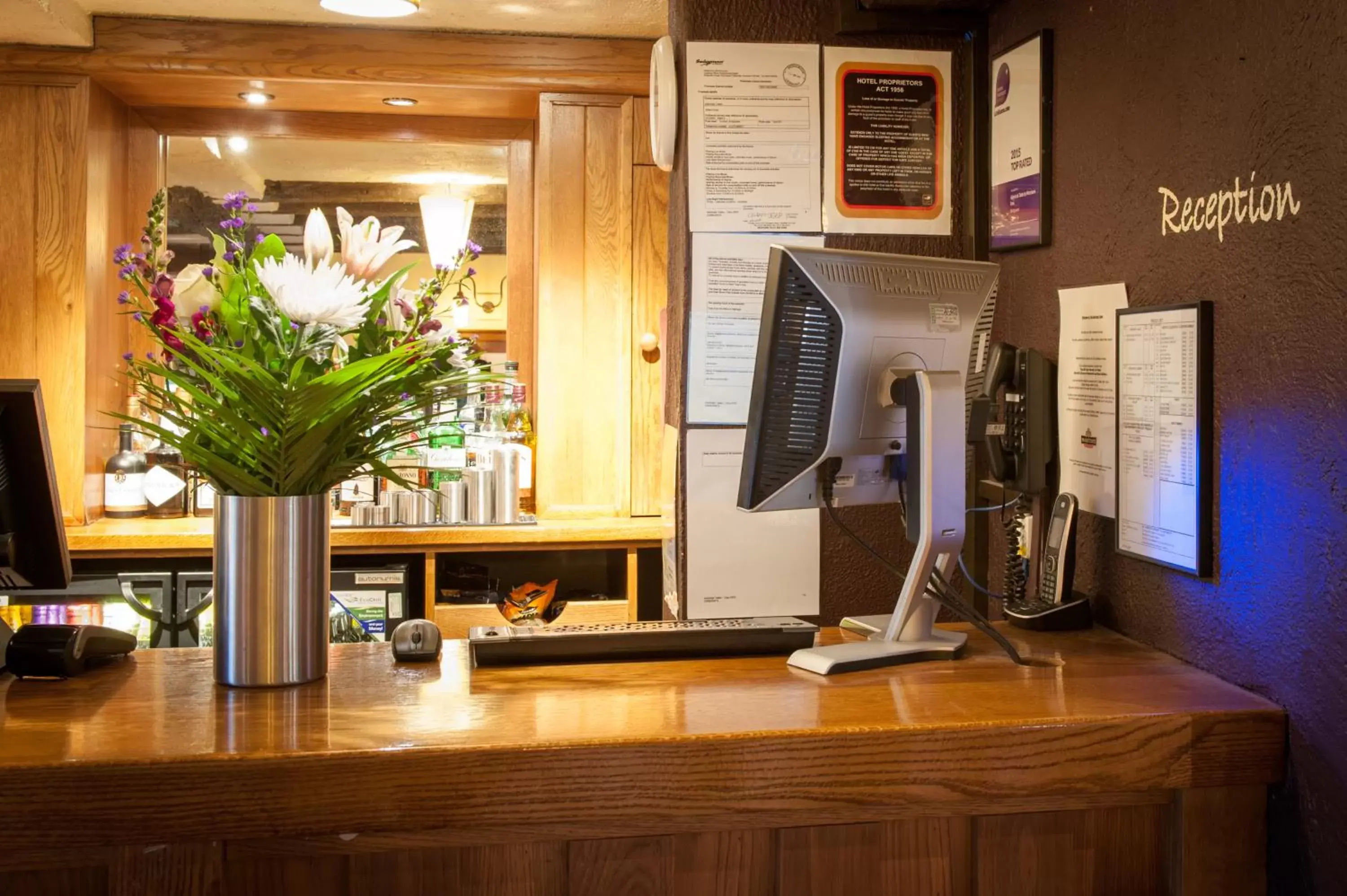 Lobby or reception, Lobby/Reception in Admiral's Table, Bridgwater by Marston's Inns