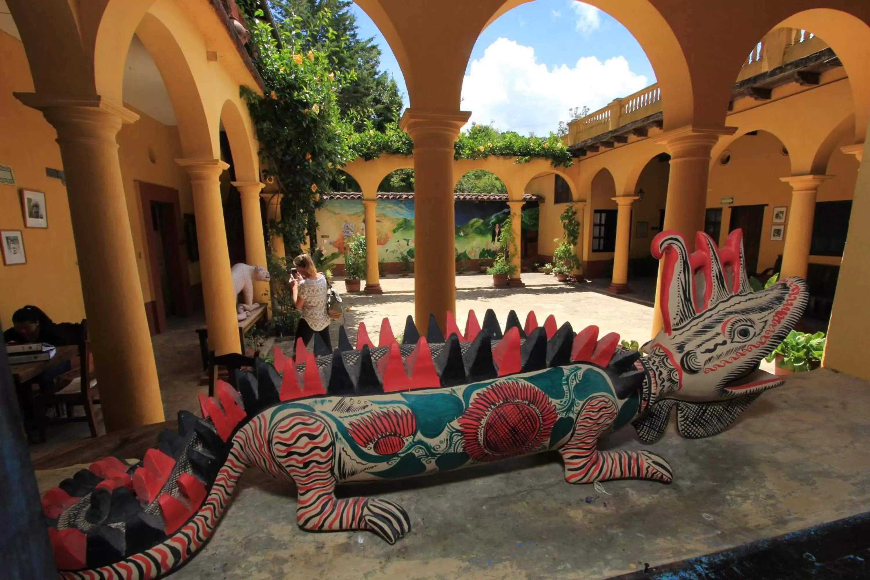 Garden view in Hotel Na Bolom