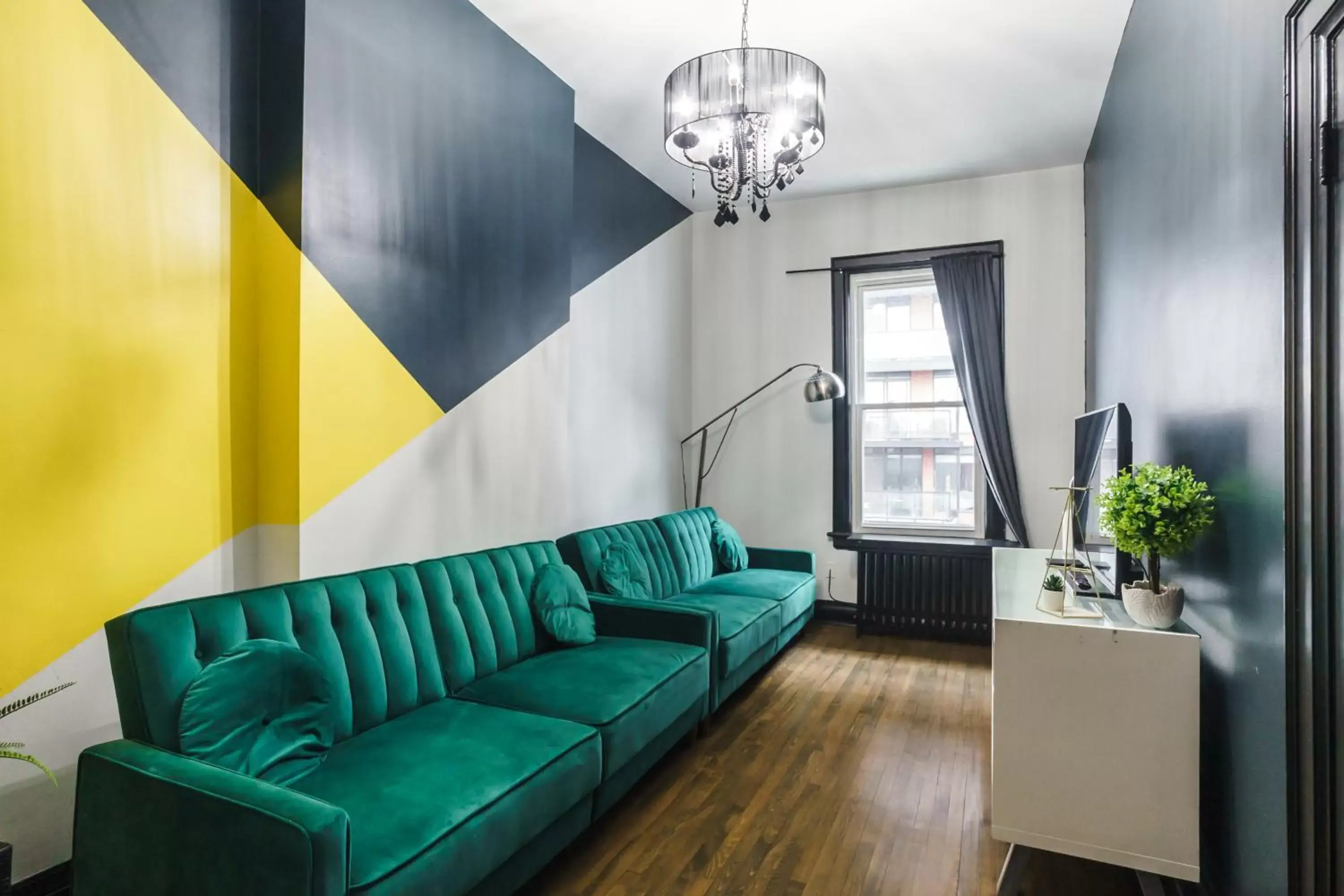 Living room, Seating Area in Queen Street Lofts