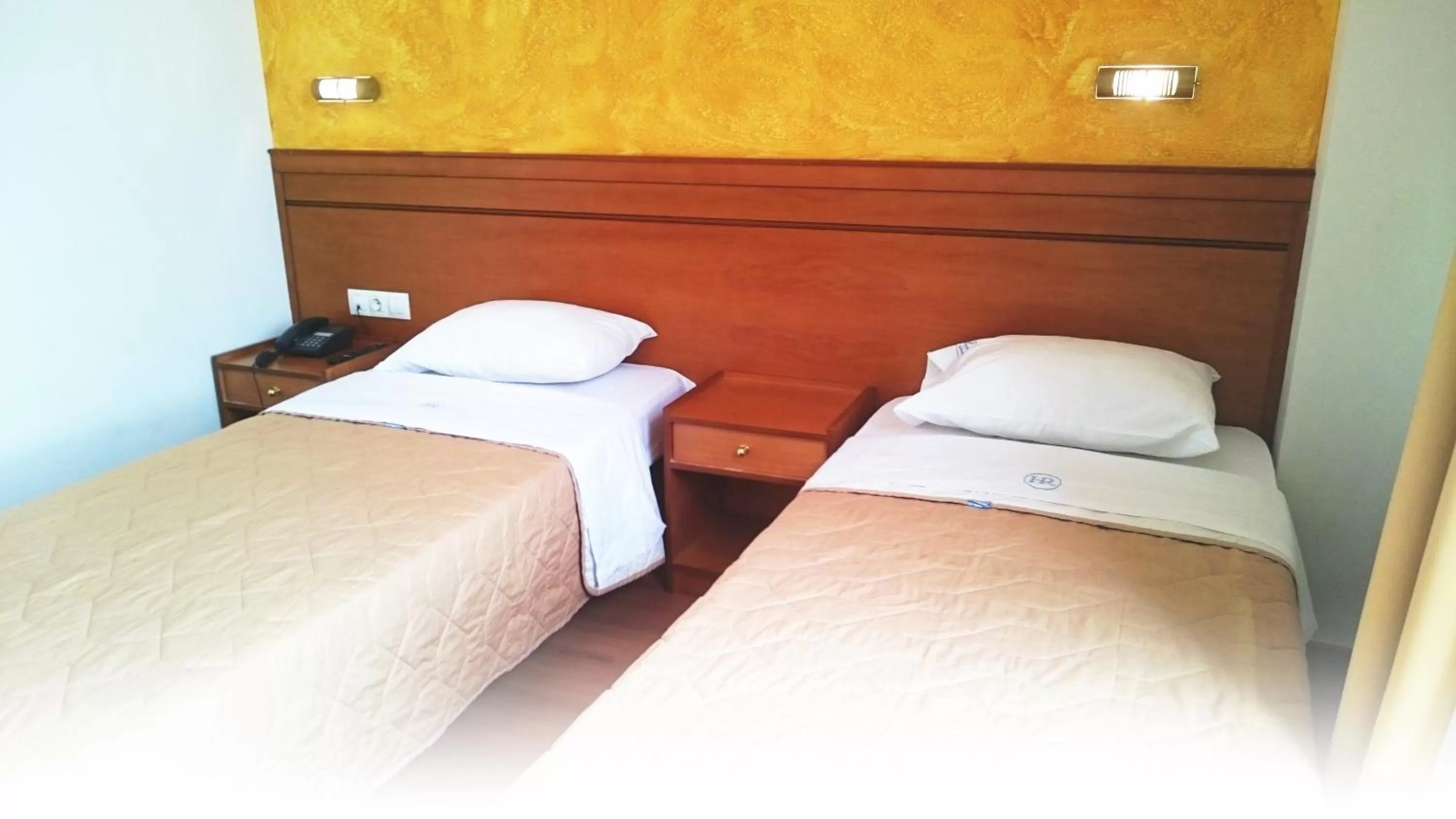 Bed in Hotel Rio Athens