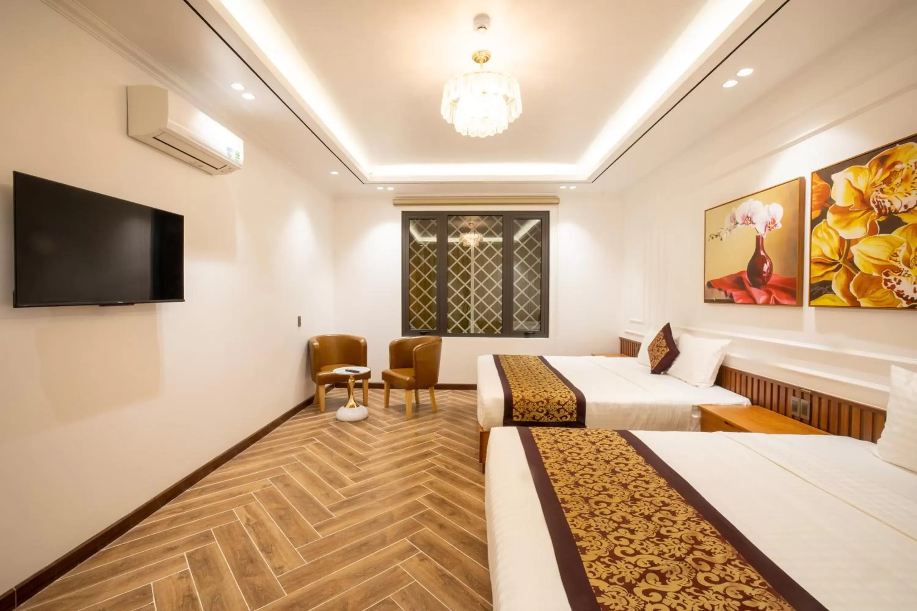 TV and multimedia, Bed in La Fleur Premium Central Apartment Hotel TV and multimedia, Bed in La Fleur Premium Central Apartment Hotel