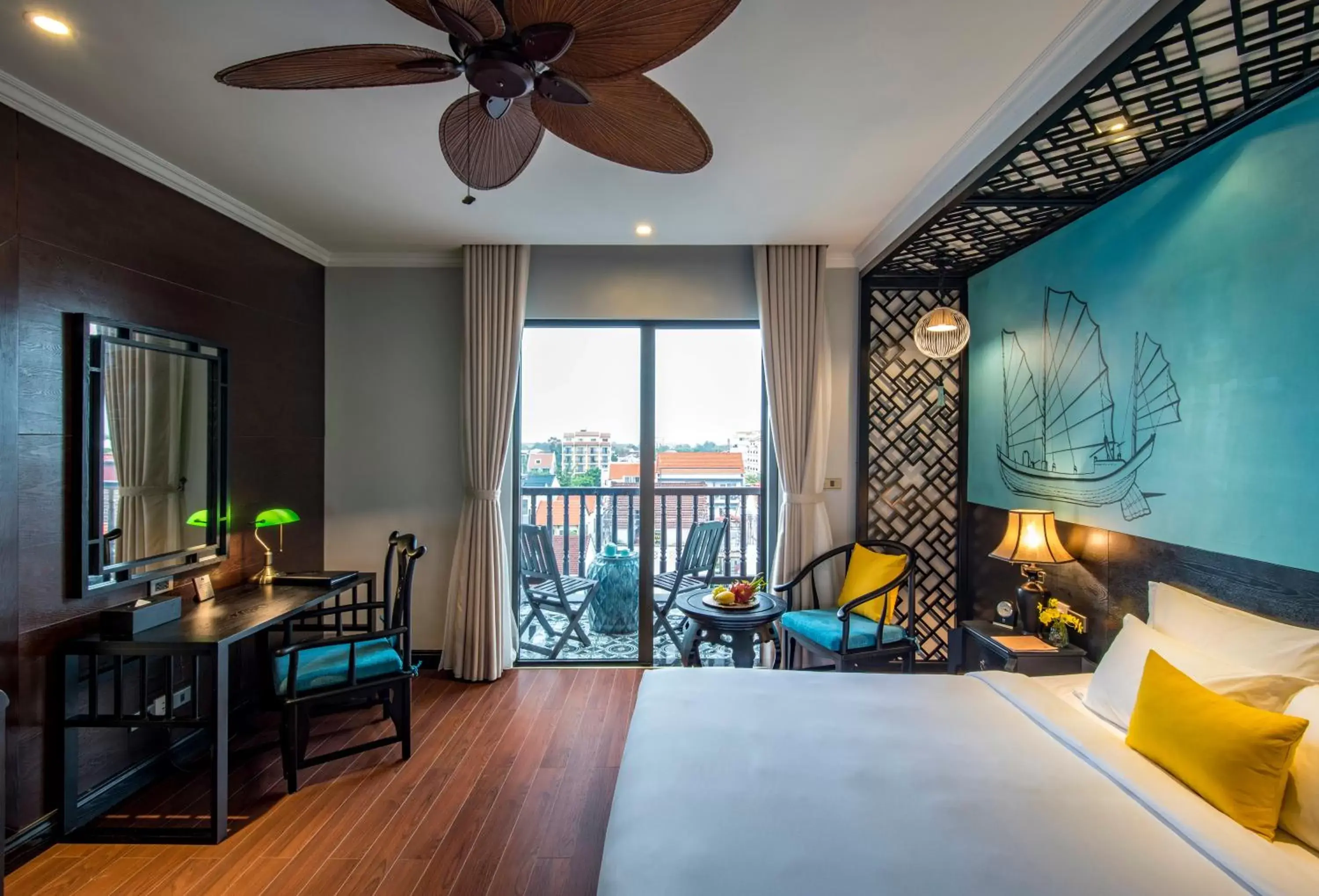 Balcony/Terrace in Anio Boutique Hotel Hoian