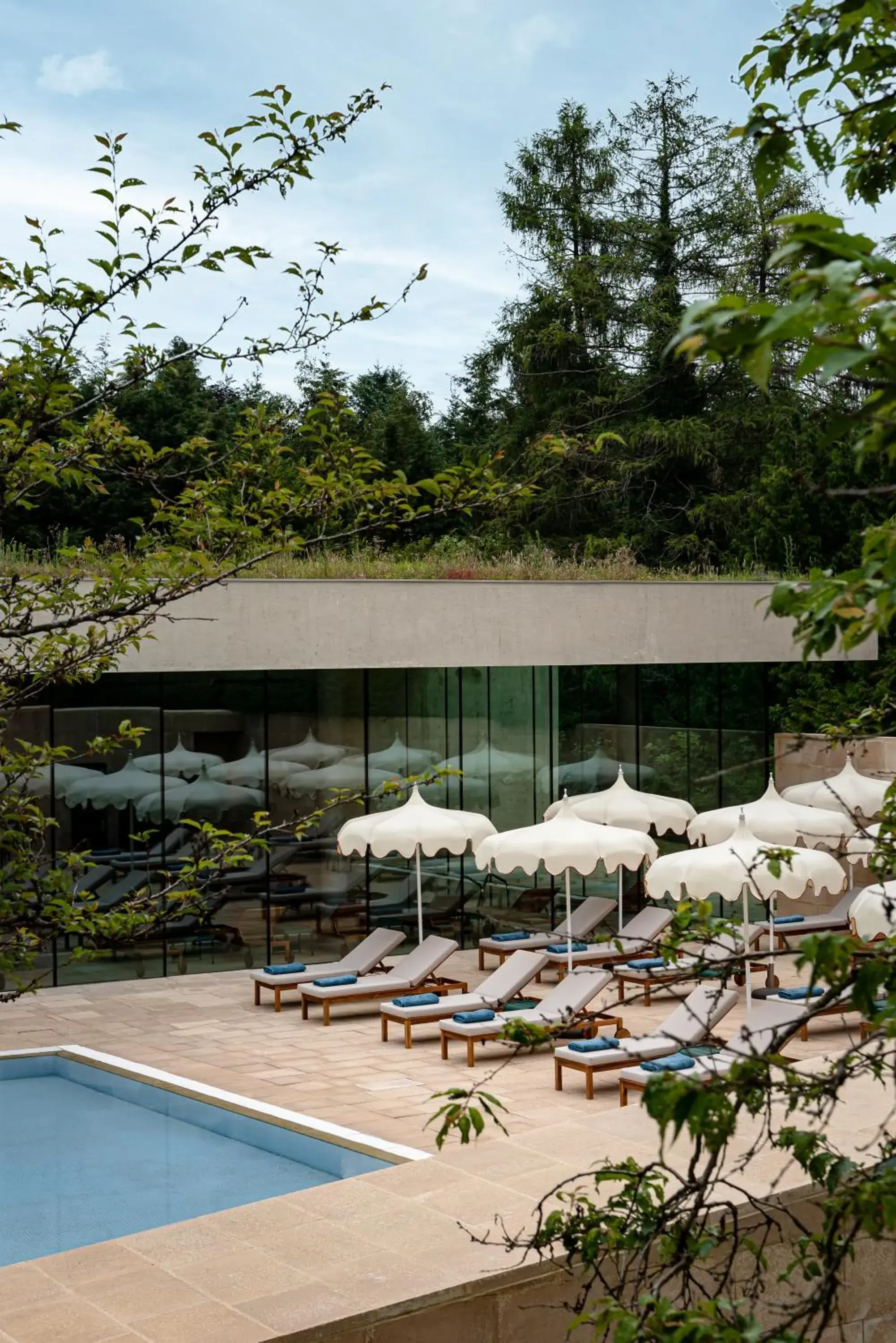 Swimming Pool in Cowley Manor Hotel