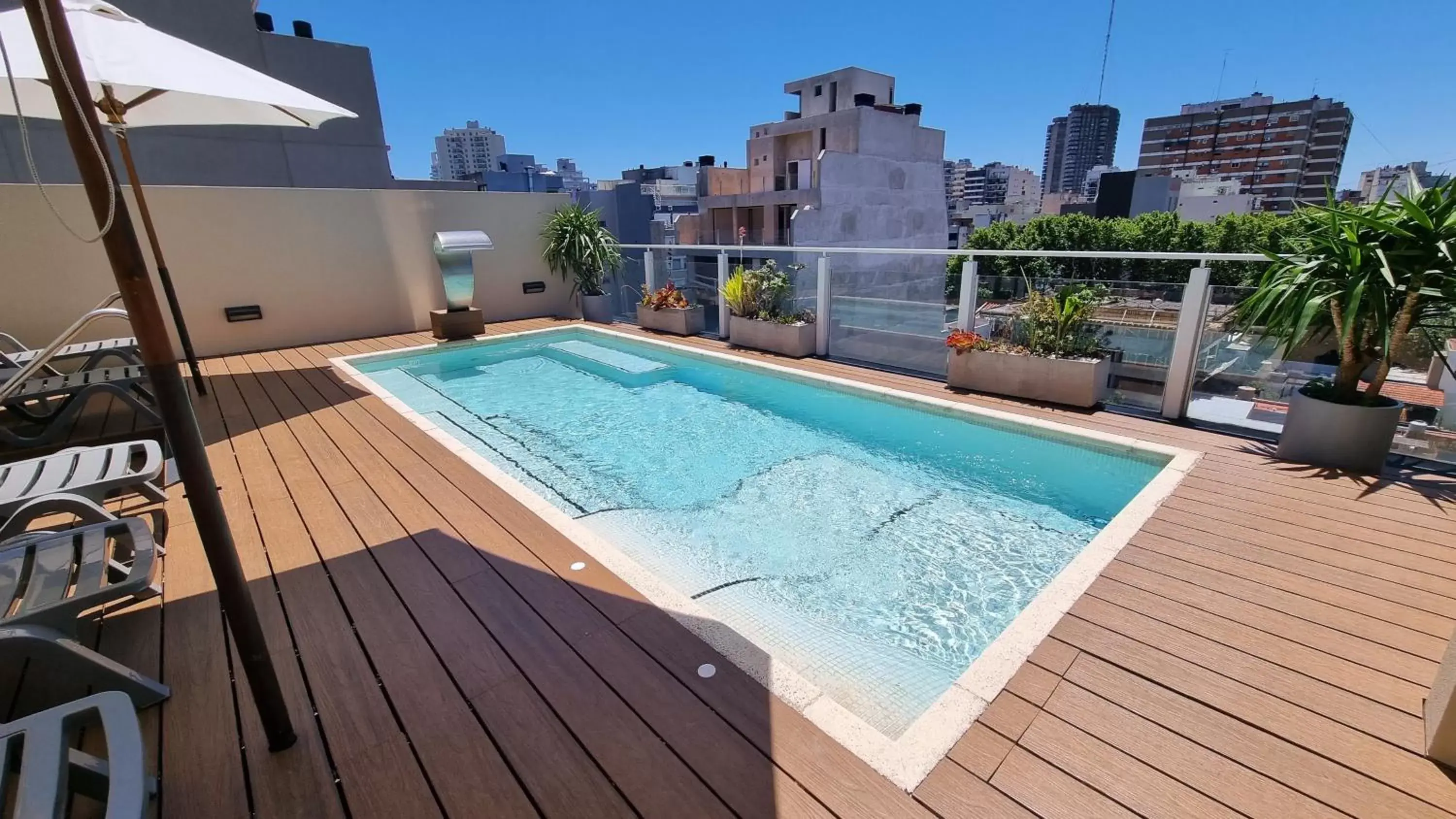 Balcony/Terrace, Swimming Pool in Fierro Hotel Buenos Aires