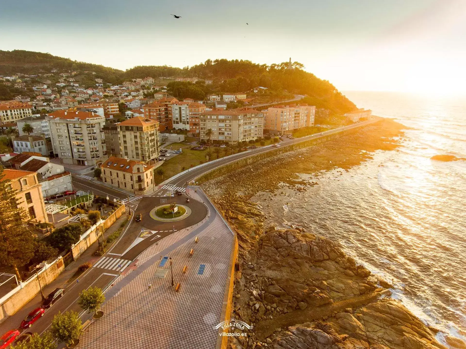 Nearby landmark, Bird's-eye View in Apartamentos Villa Zoila Baiona