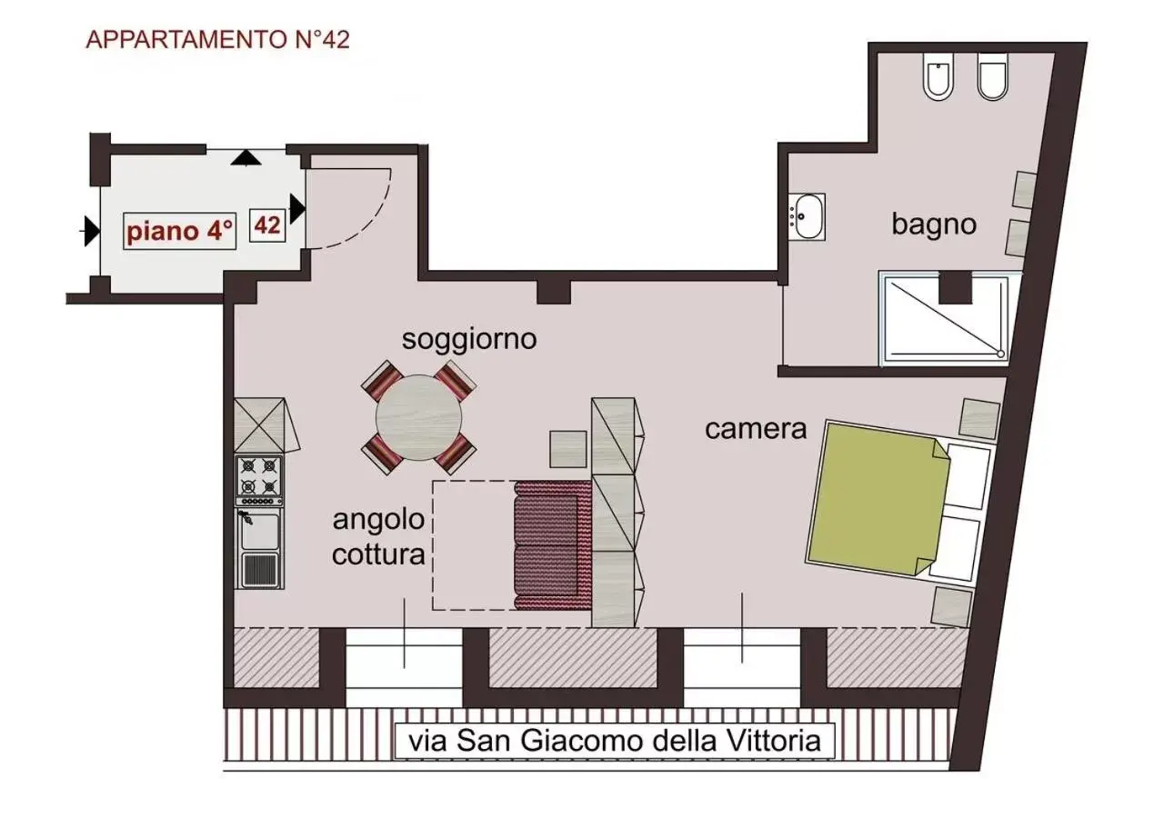 Floor Plan in HH Hermoso Housing ALESSANDRIA