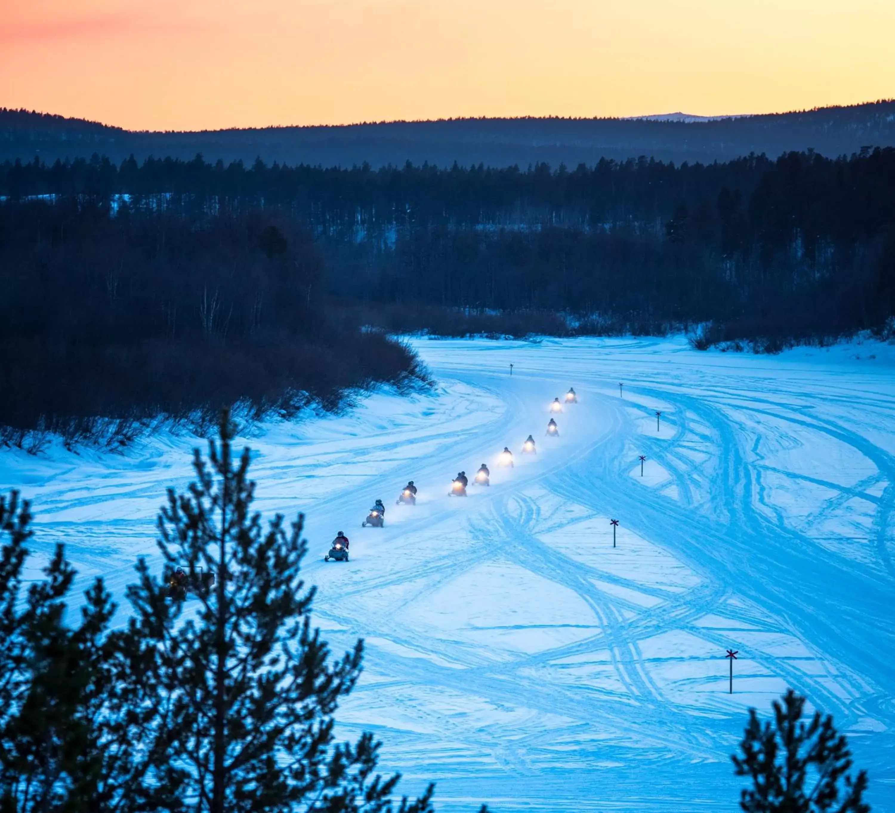 View (from property/room), Winter in Hotel Ivalo