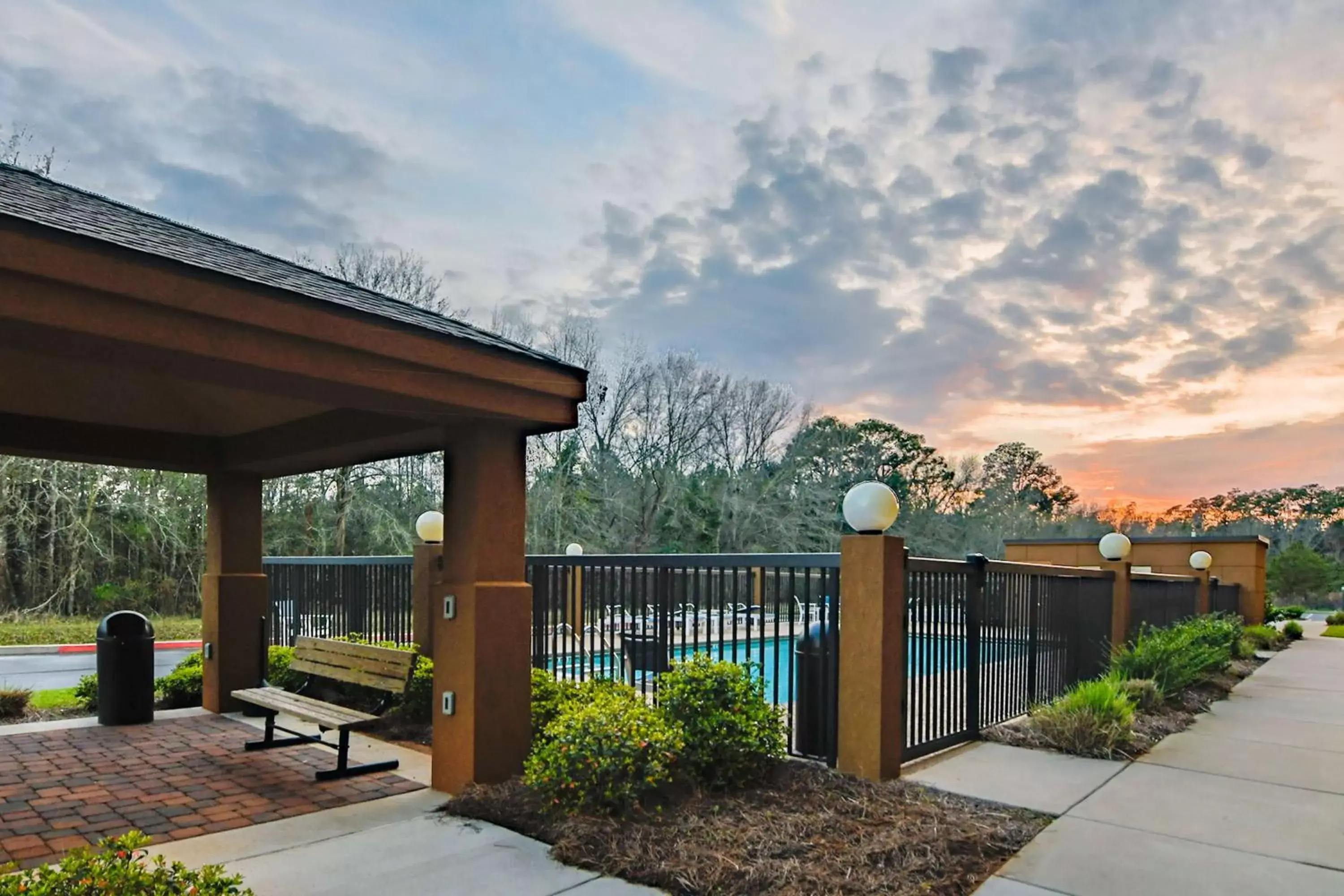Pool view in Hampton Inn Foley Pool view in Hampton Inn Foley
