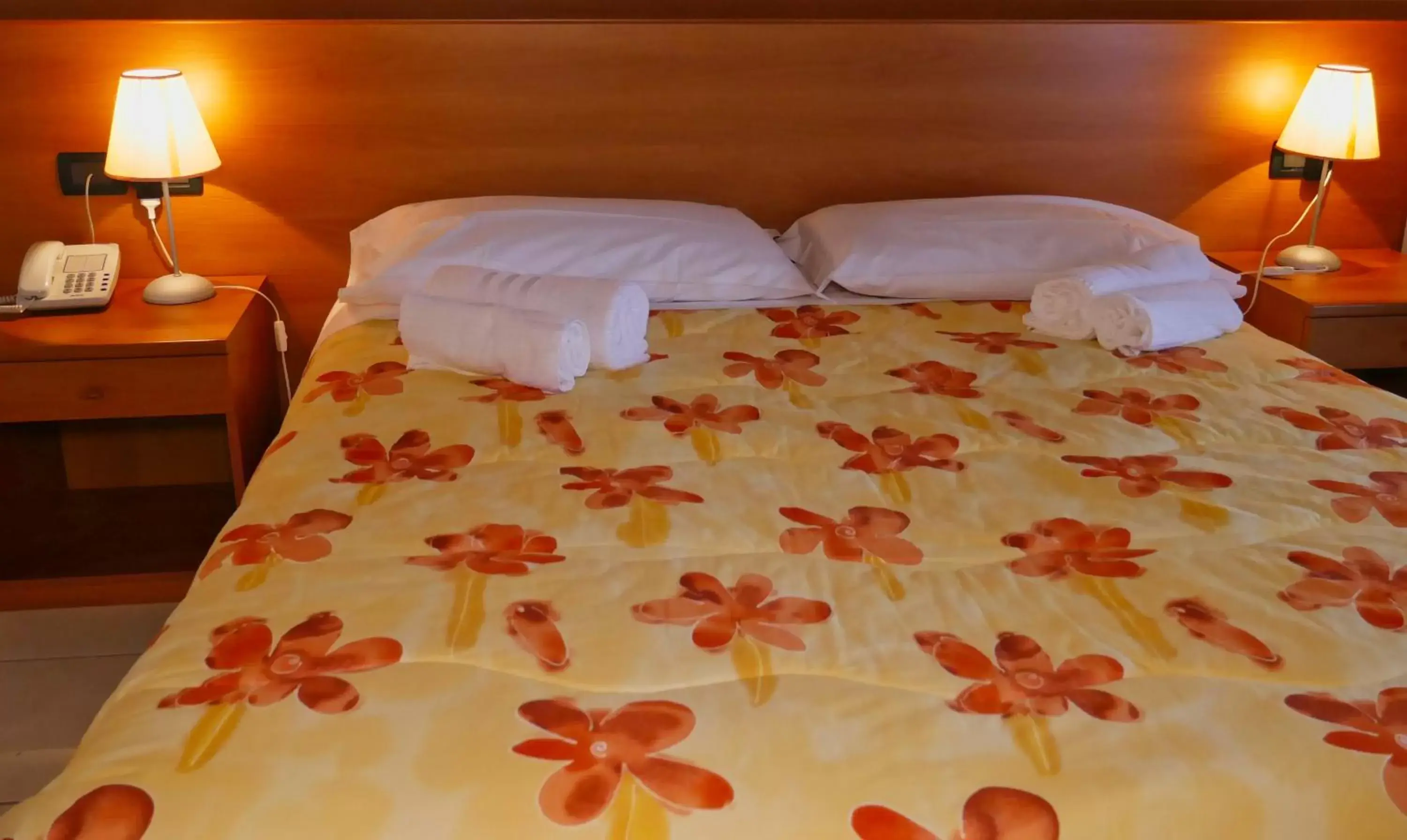 Bed in hotel Vajont