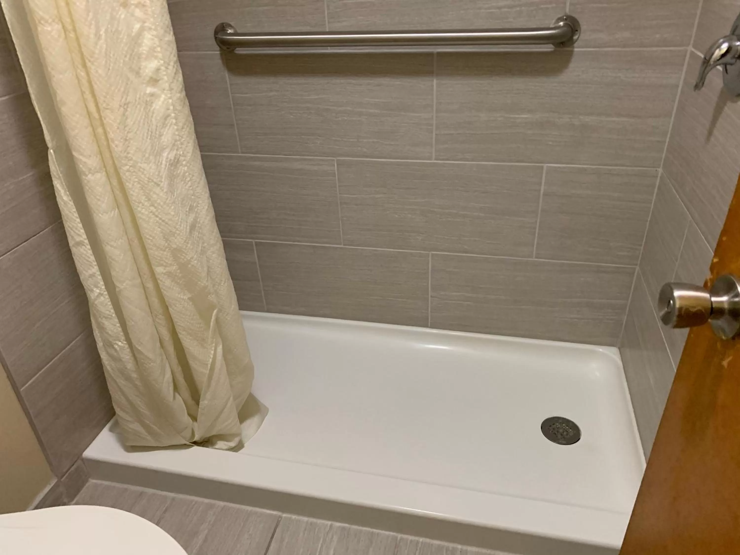 Shower in Travelowes Motel - Maggie Valley