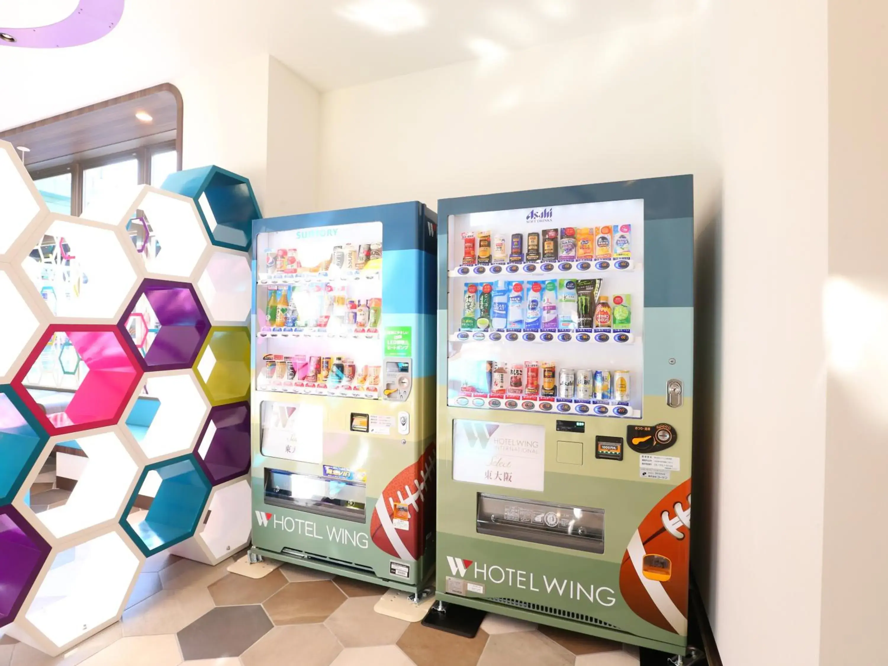 vending machine in Hotel Wing International Select Higashi Osaka