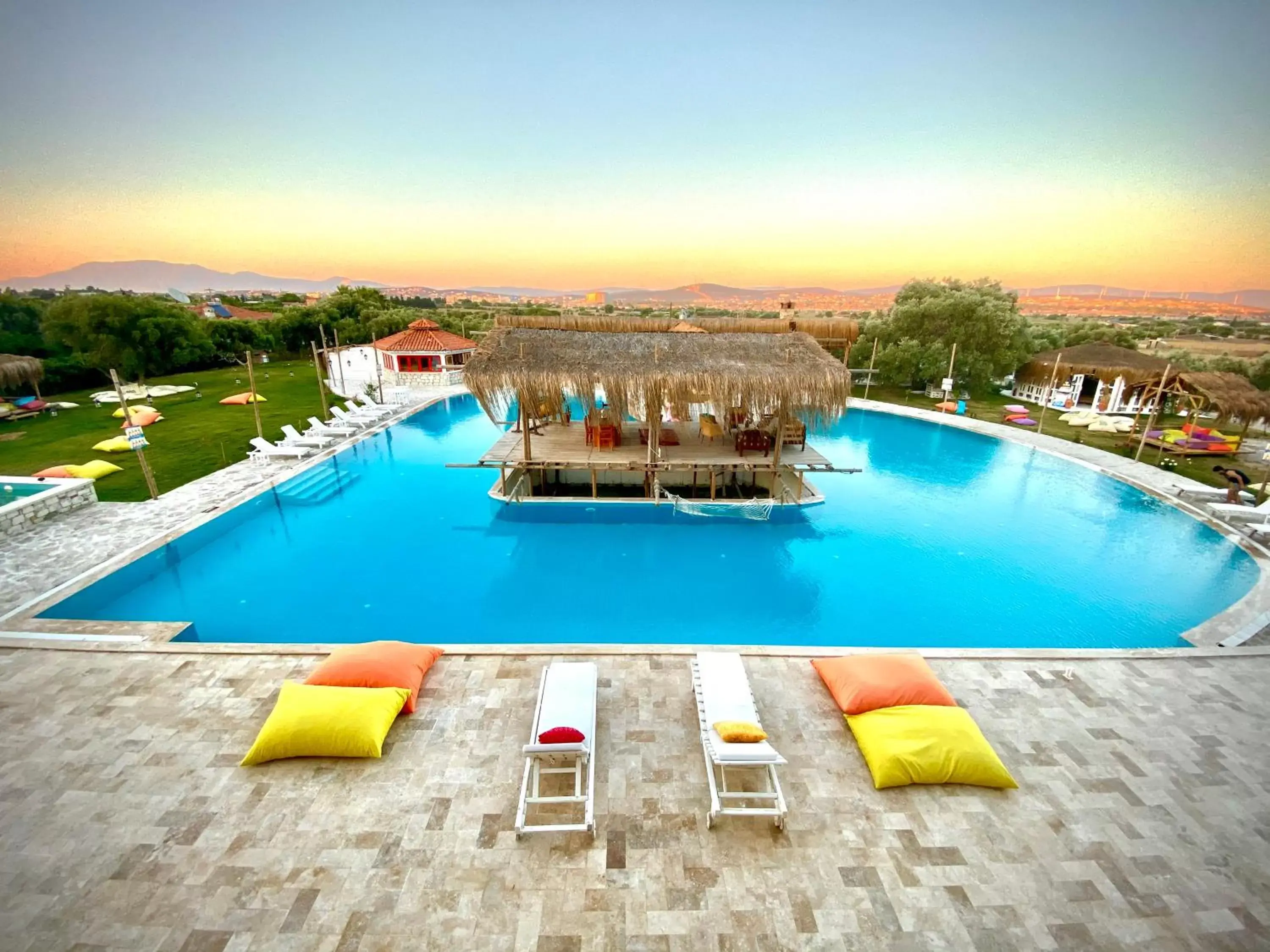 Pool view, Swimming Pool in Alaçatı Barbarossa Hotel