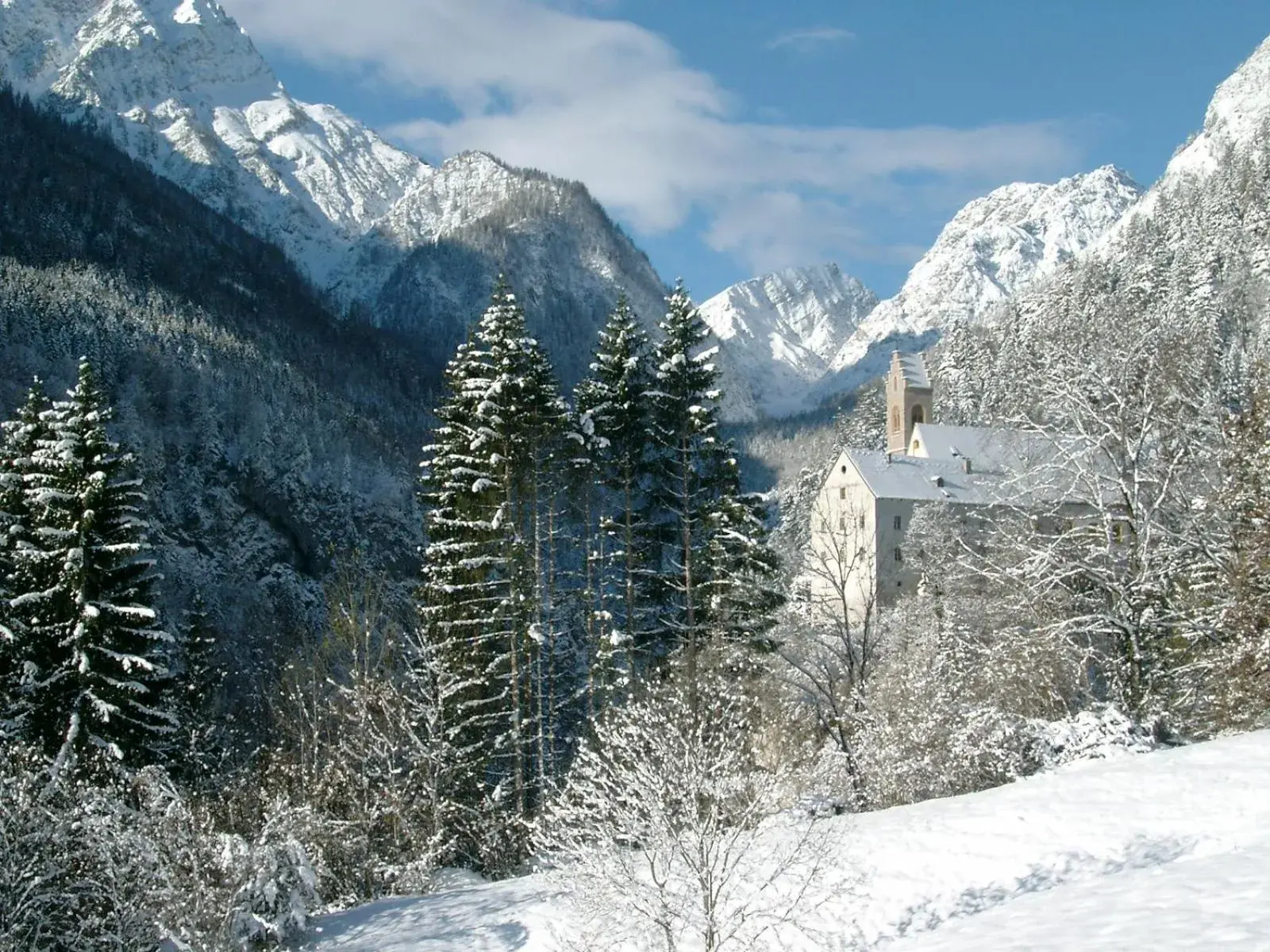 Nearby landmark, Winter in All In Resort Schwarzbrunn