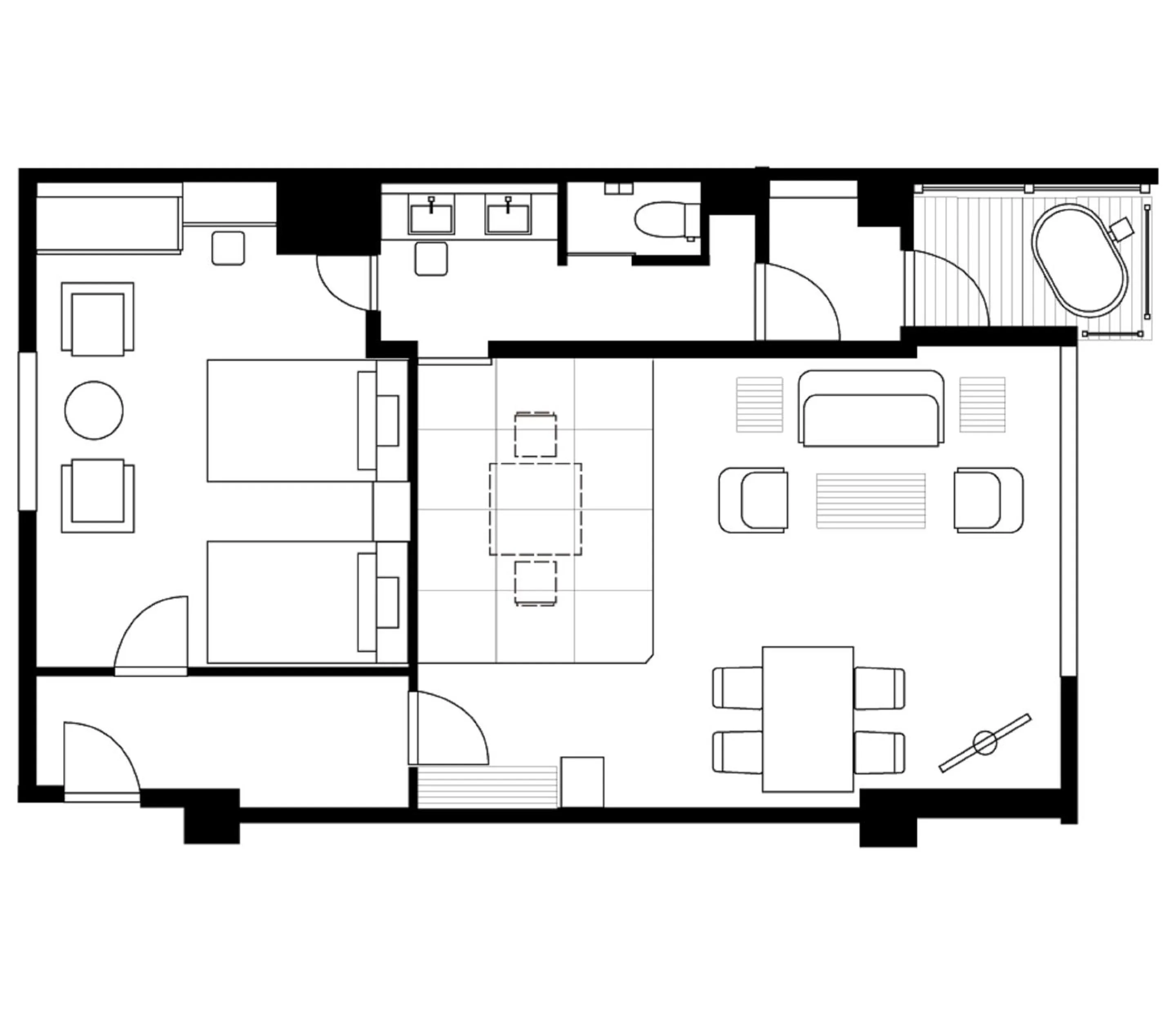 Floor plan in Nasu Onsen Sanraku