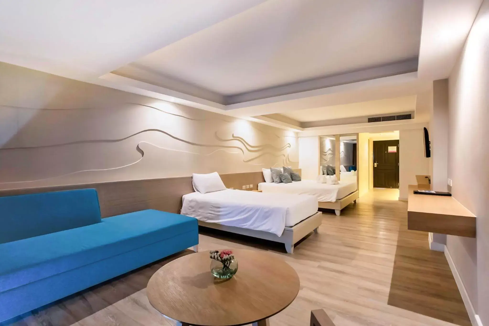 Bed in Methavalai Hotel