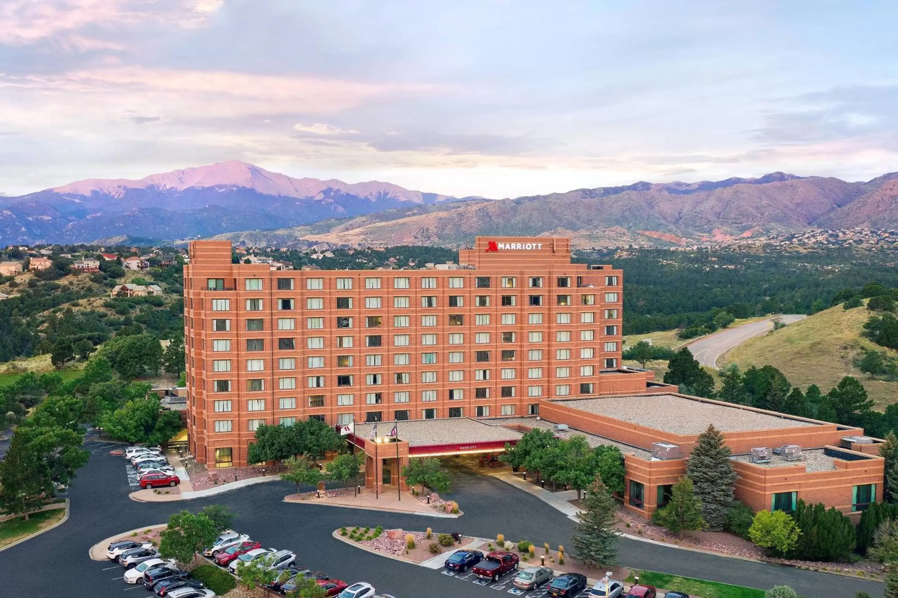 Property building, Bird's-eye View in Colorado Springs Marriott