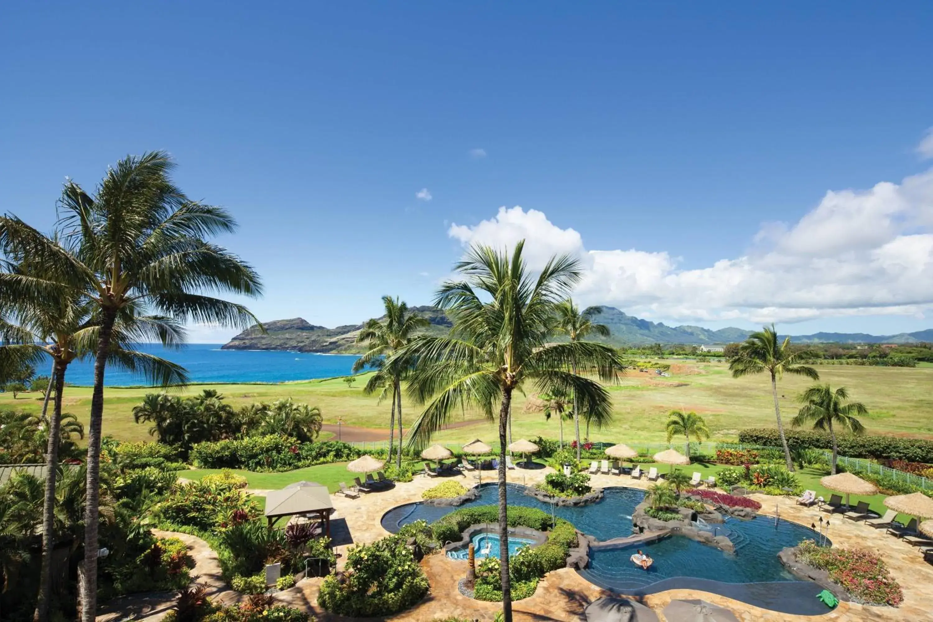 Swimming pool, Pool View in Marriott's Kauai Lagoons - Kalanipu'u