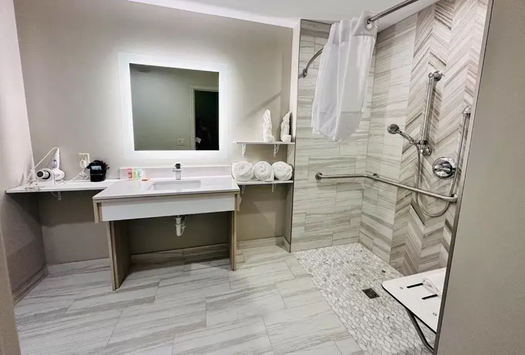 Bathroom in Wyndham Garden Galena Hotel & Day Spa