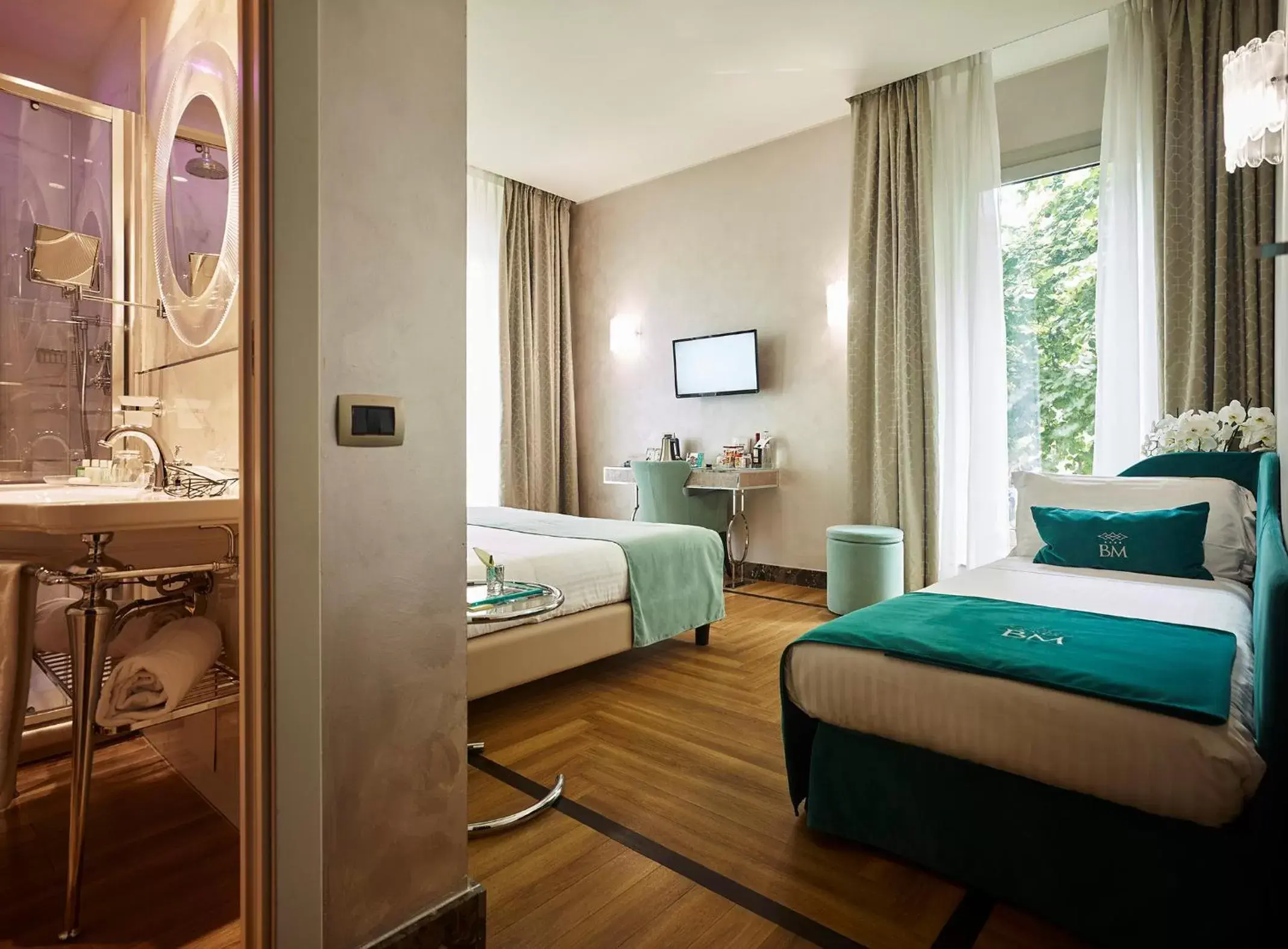 Facility for disabled guests, Bed in Bianca Maria Palace Hotel City Center