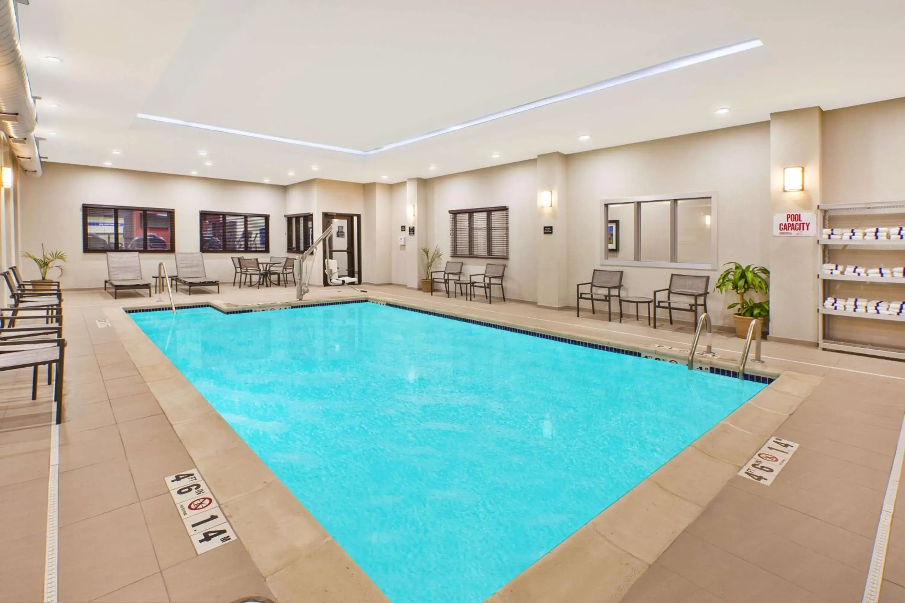 Pool view, Swimming Pool in Hampton Inn by Hilton Detroit Dearborn, MI