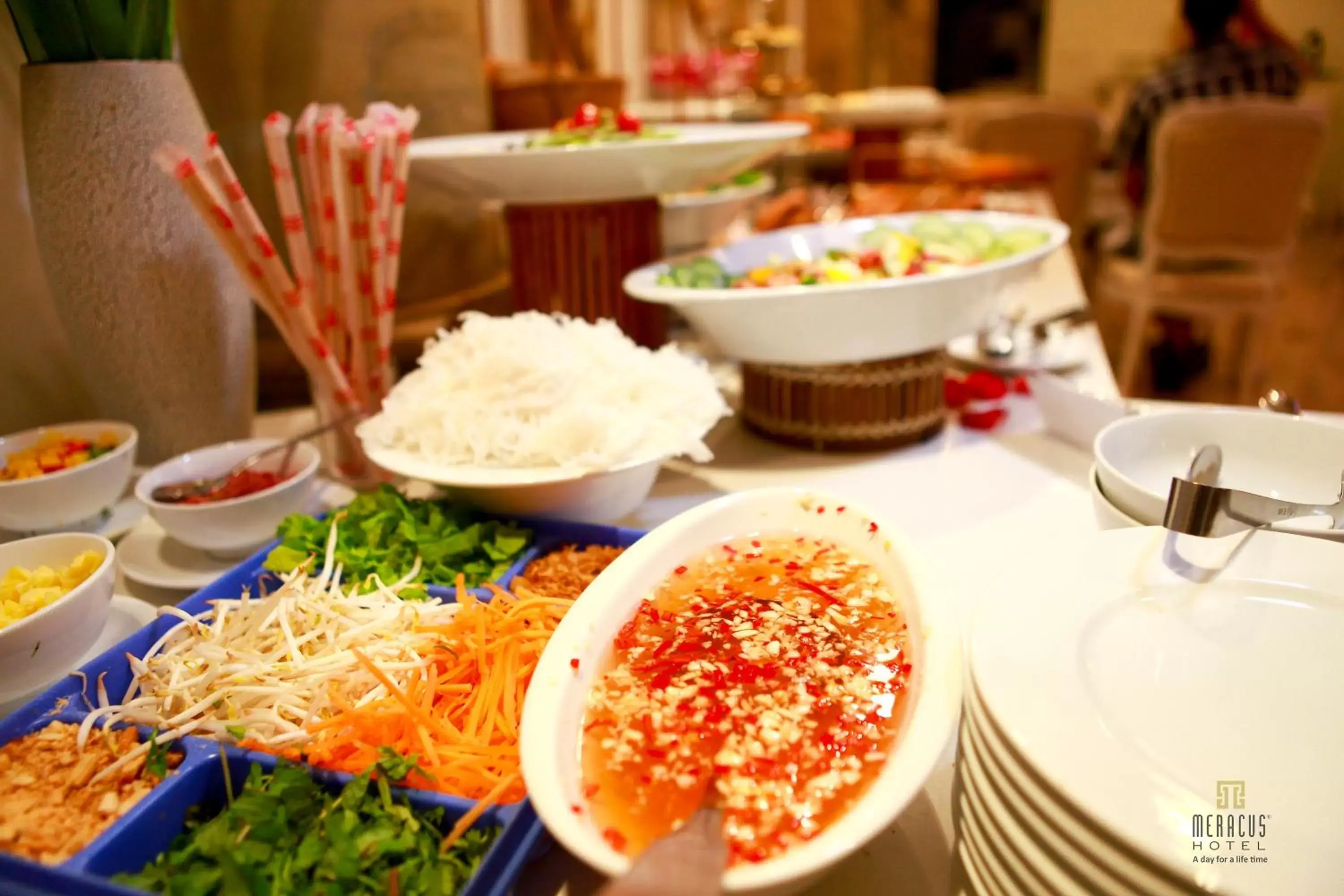 Restaurant/places to eat in Hanoi Media Hotel & Spa