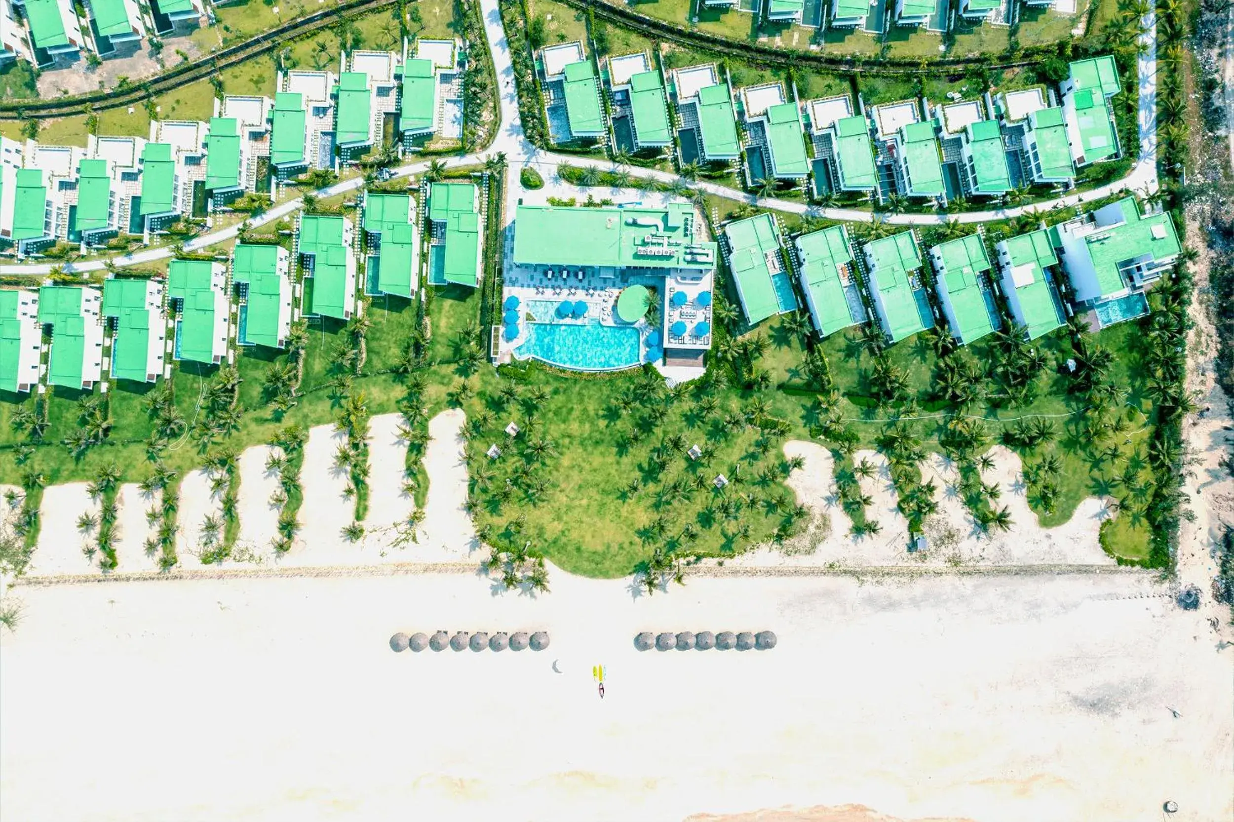 Property building, Bird's-eye View in Wyndham Hoi An Royal Beachfront Resort